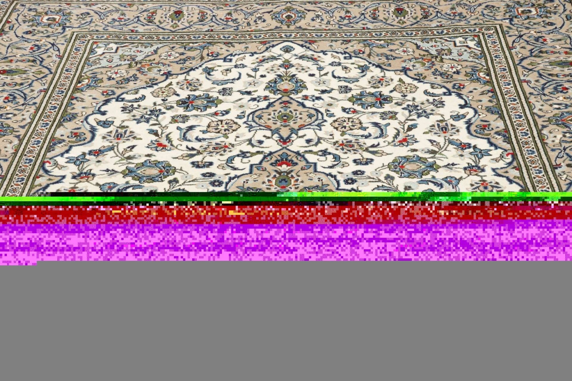 Kashan Perserteppich aus Iran, 197 × 296 cm