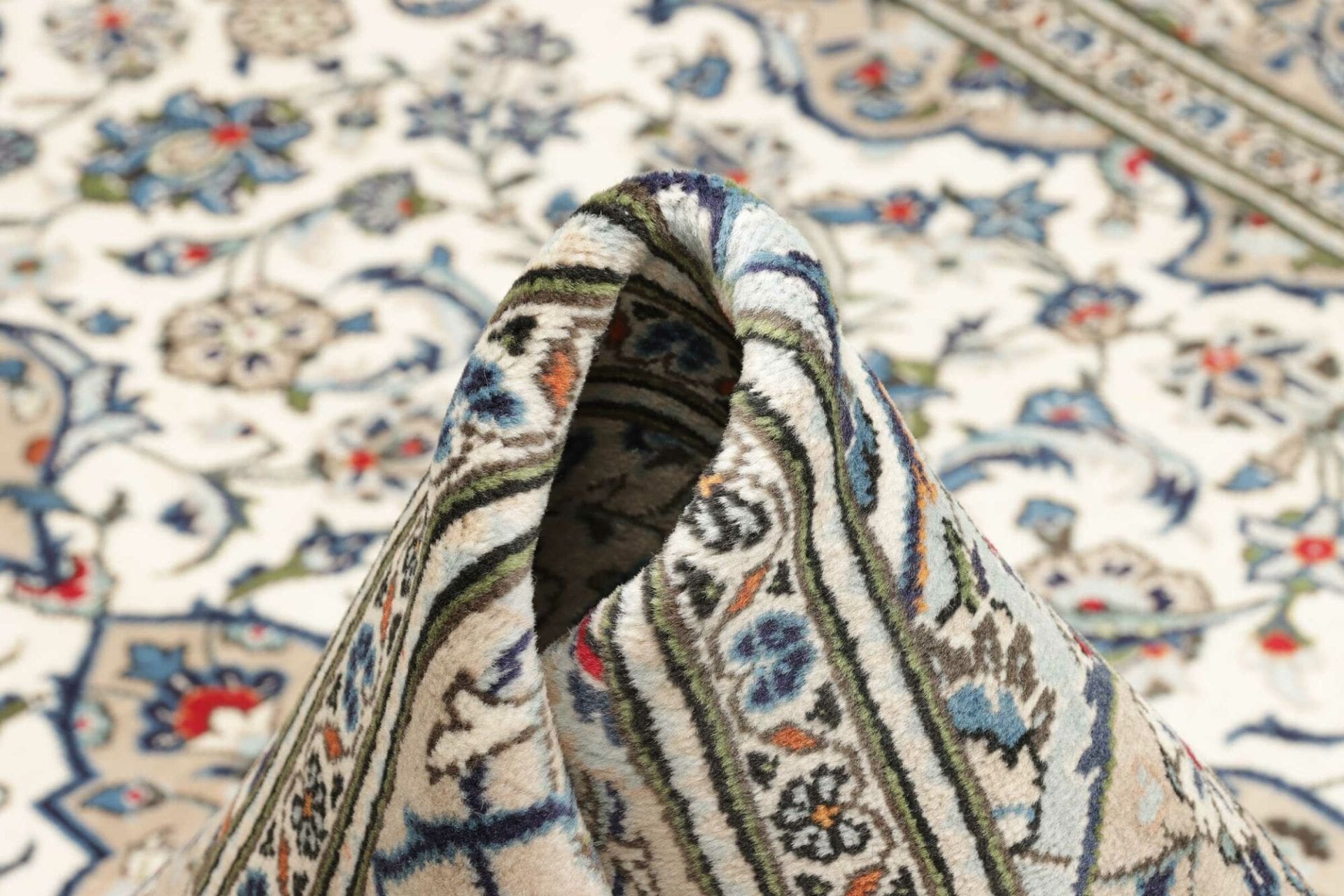 Kashan Perserteppich aus Iran, 197 × 296 cm