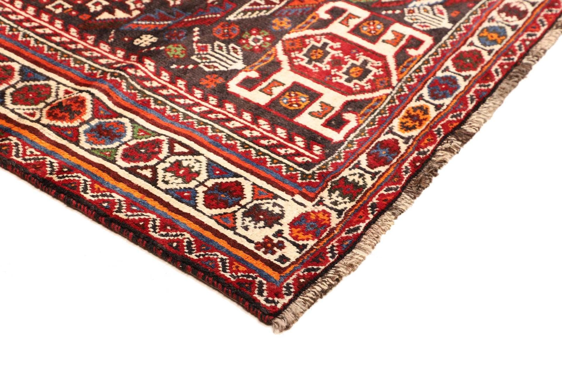 Handgeknüpfter Shiraz Perserteppich, 216 × 313 cm, Wolle
