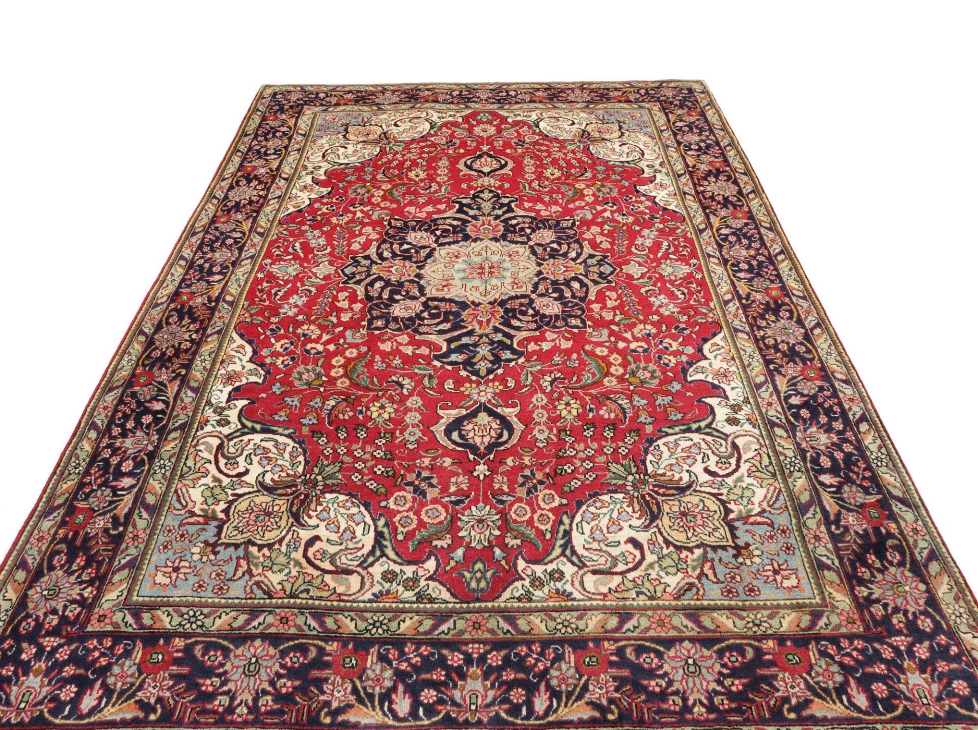 Täbriz Perserteppich 201 × 310 cm aus Wolle, handgeknüpft