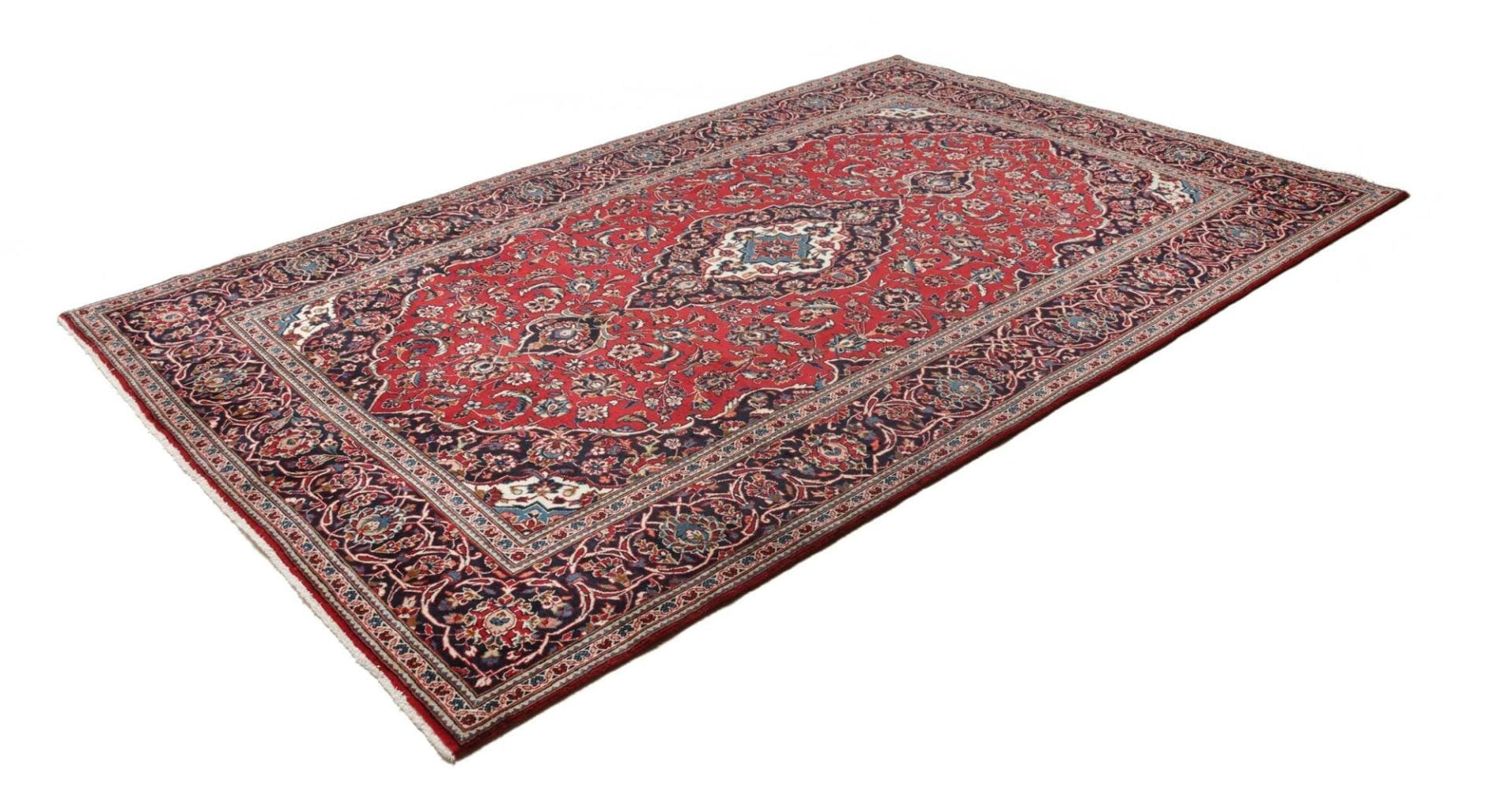 Handgeknüpfter Kashan Perserteppich, 203 × 308 cm, Wolle
