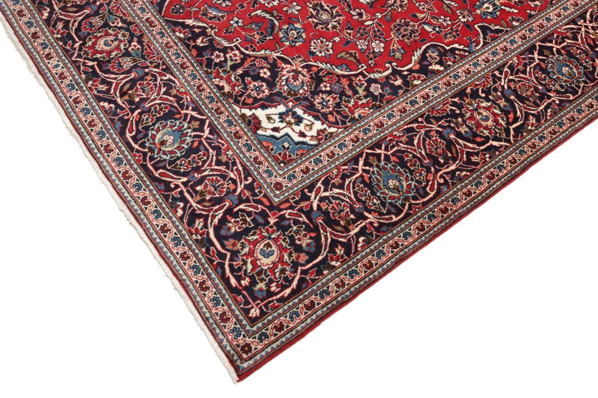 Handgeknüpfter Kashan Perserteppich, 203 × 308 cm, Wolle