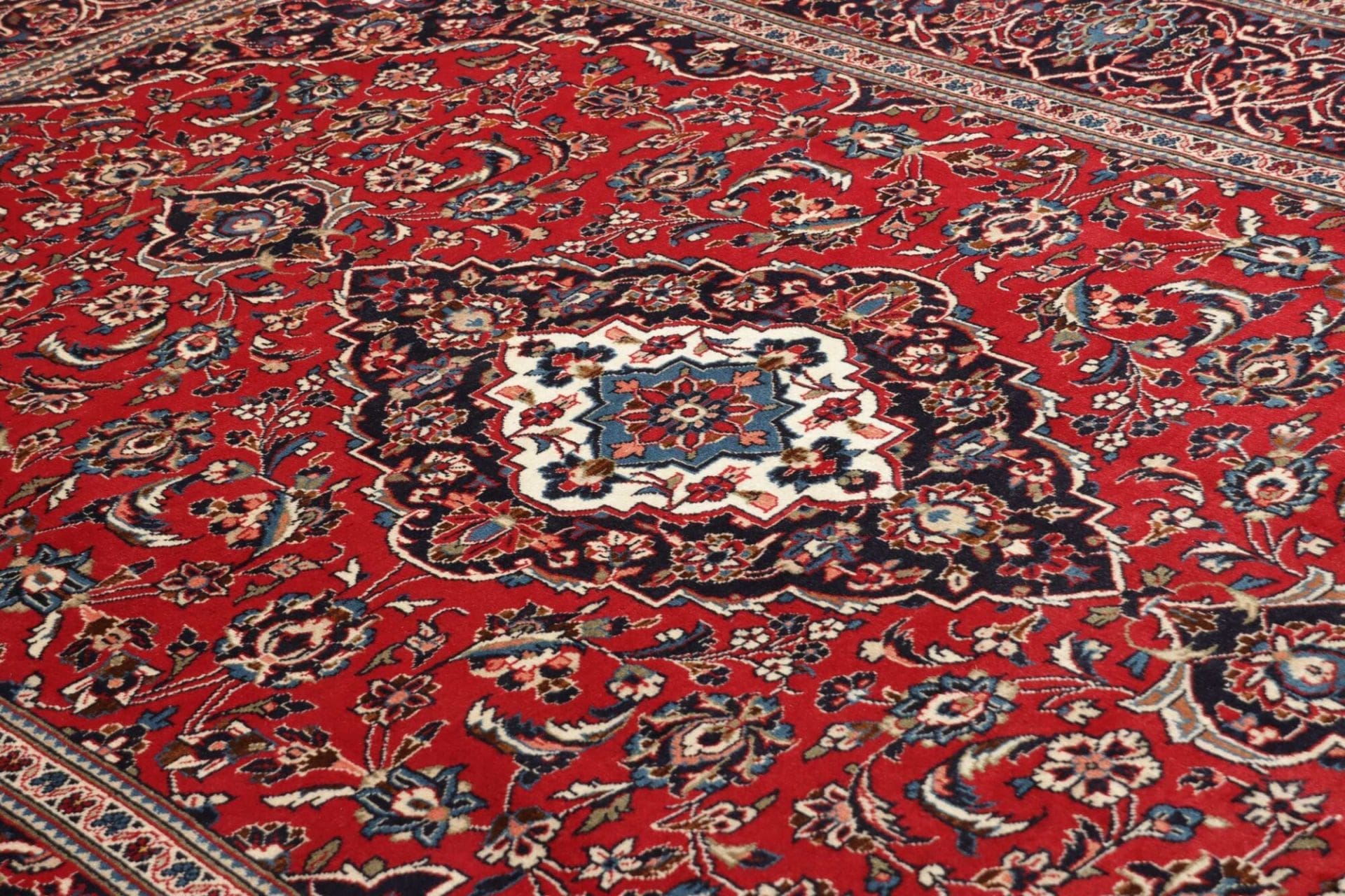 Handgeknüpfter Kashan Perserteppich, 203 × 308 cm, Wolle