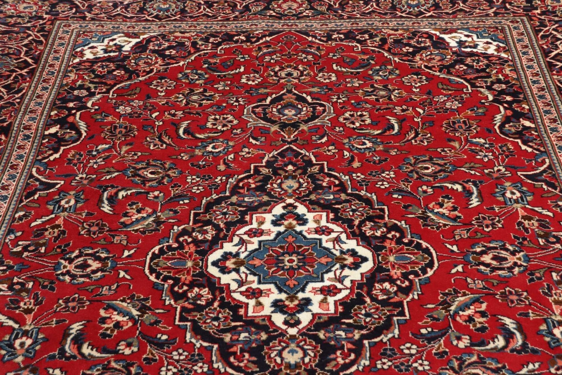 Handgeknüpfter Kashan Perserteppich, 203 × 308 cm, Wolle