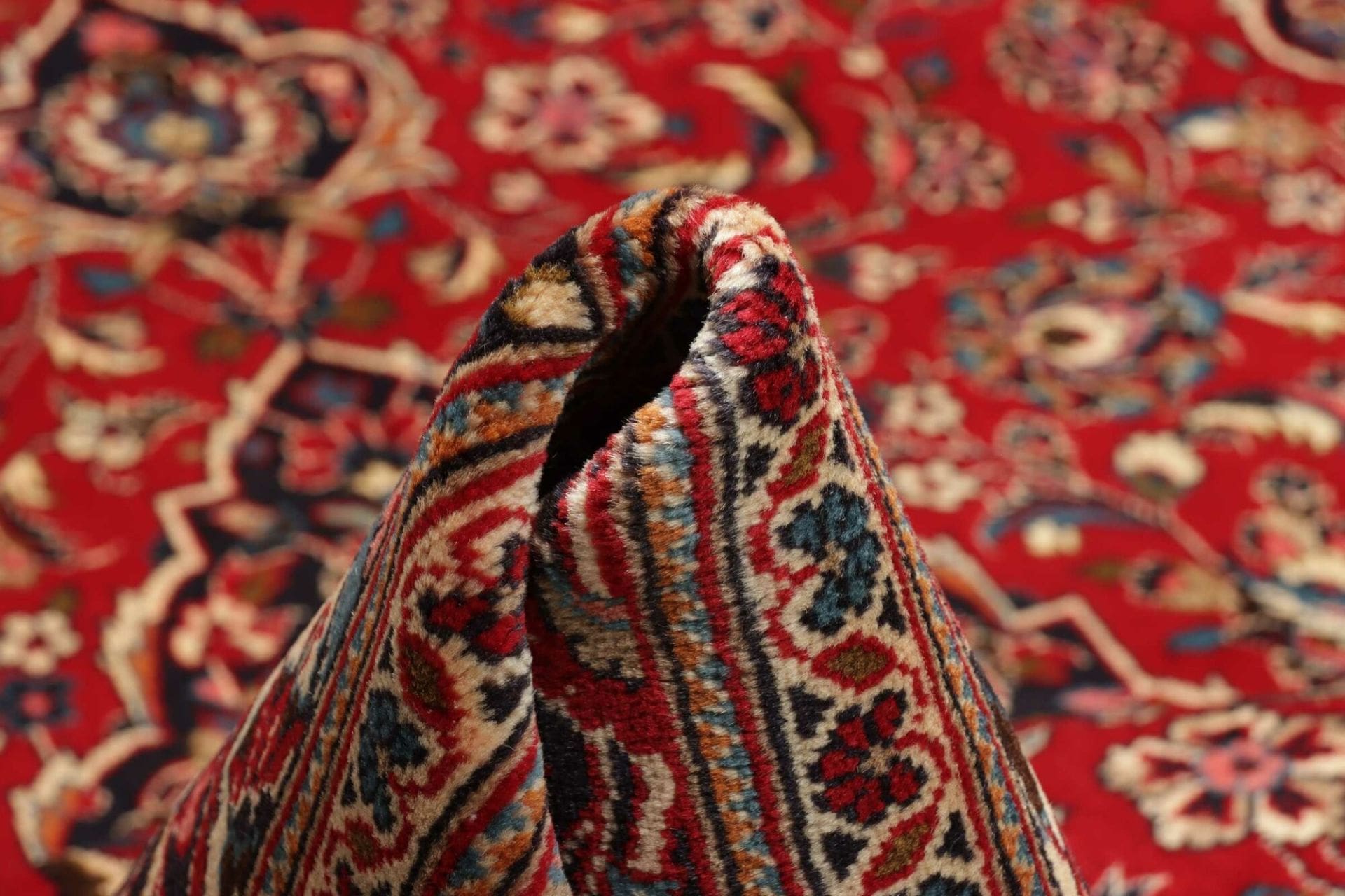 Handgeknüpfter Kashan Perserteppich, 203 × 308 cm, Wolle