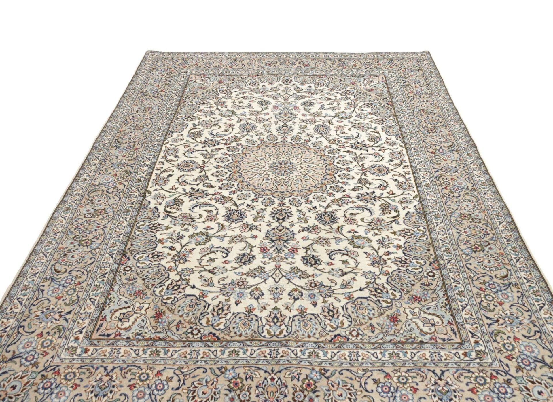 Handgeknüpfter Kashan Perserteppich 199 × 296 cm