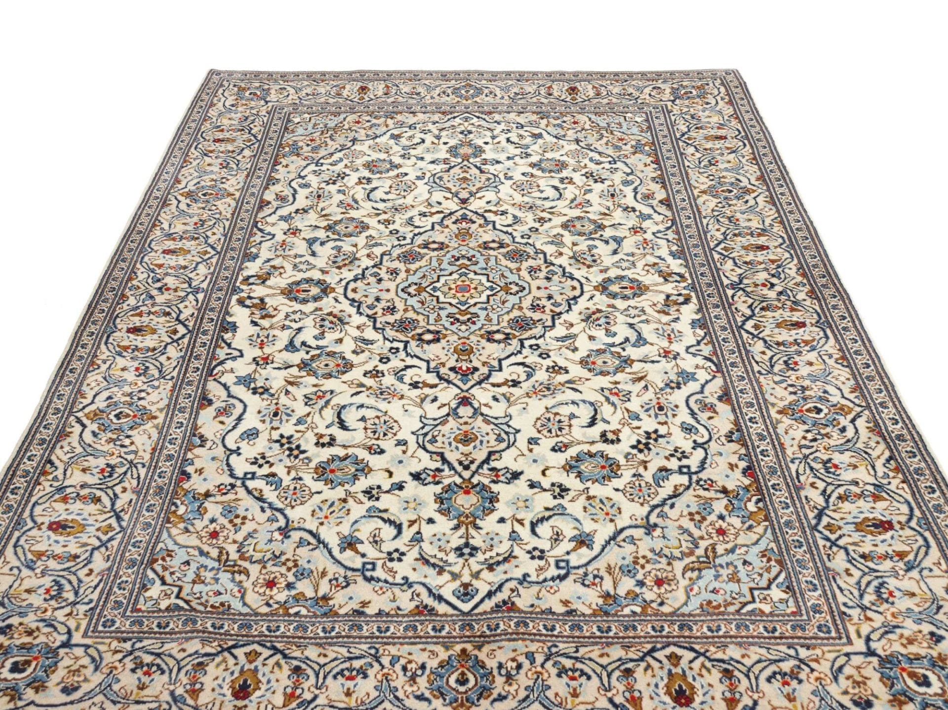 Kashan Perserteppich aus Iran, 198 × 293 cm