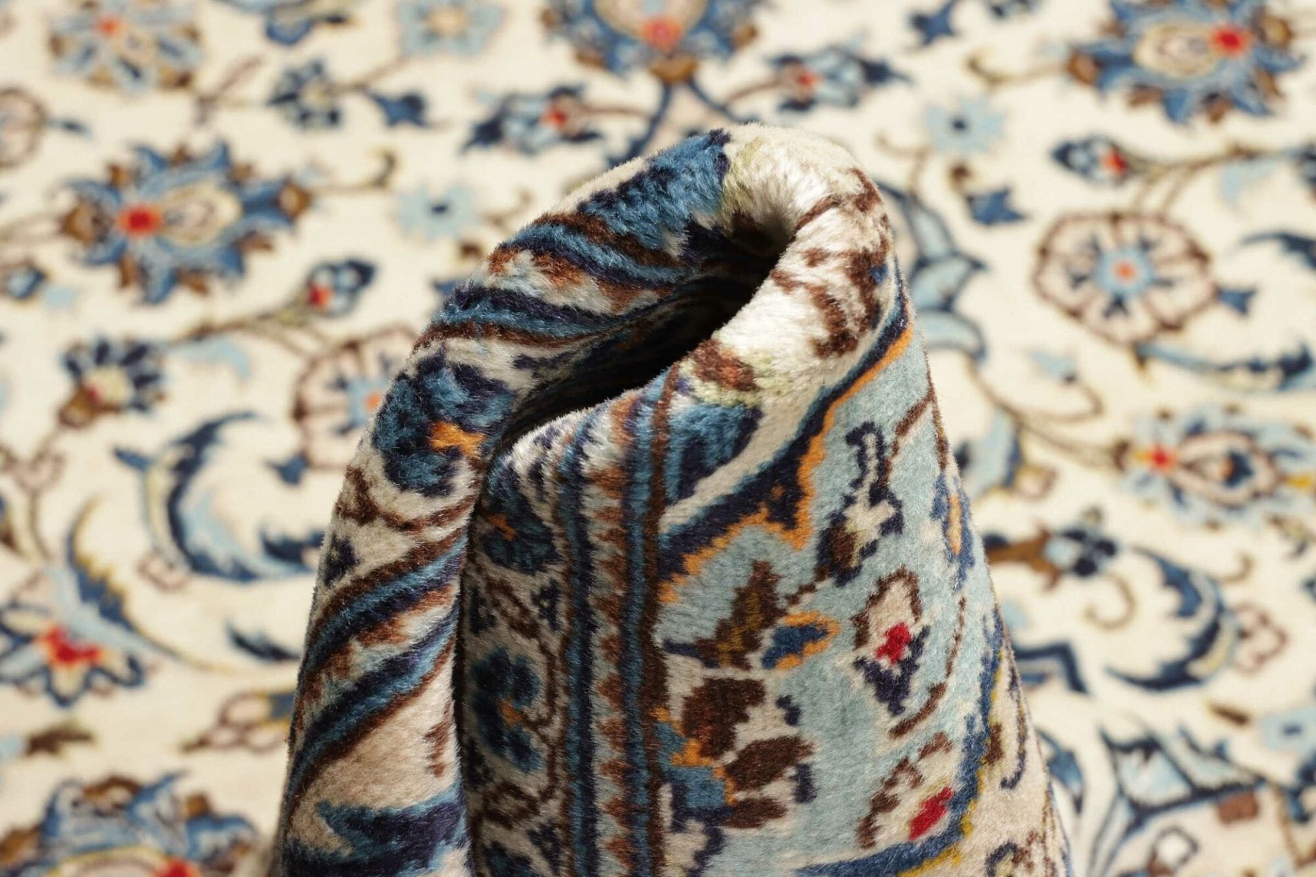 Kashan Perserteppich aus Iran, 198 × 293 cm