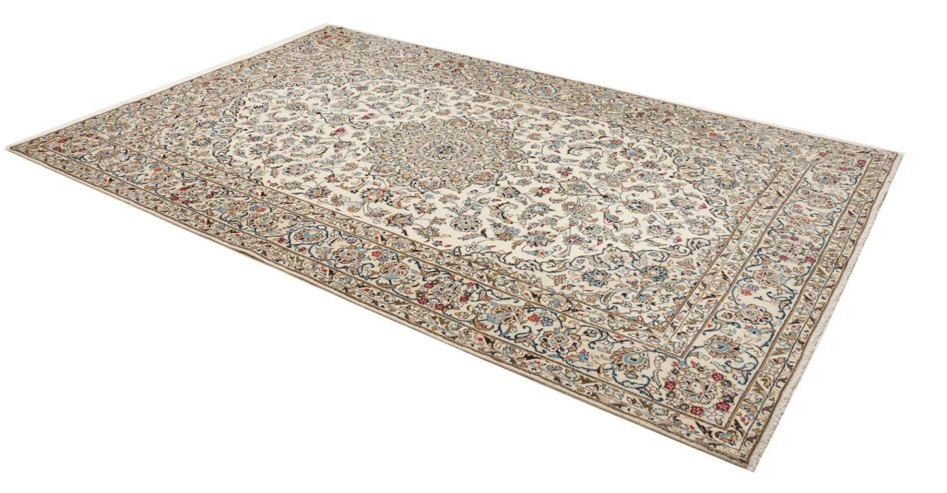 Kashan Perserteppich 196 × 298 cm aus Wolle, handgeknüpft