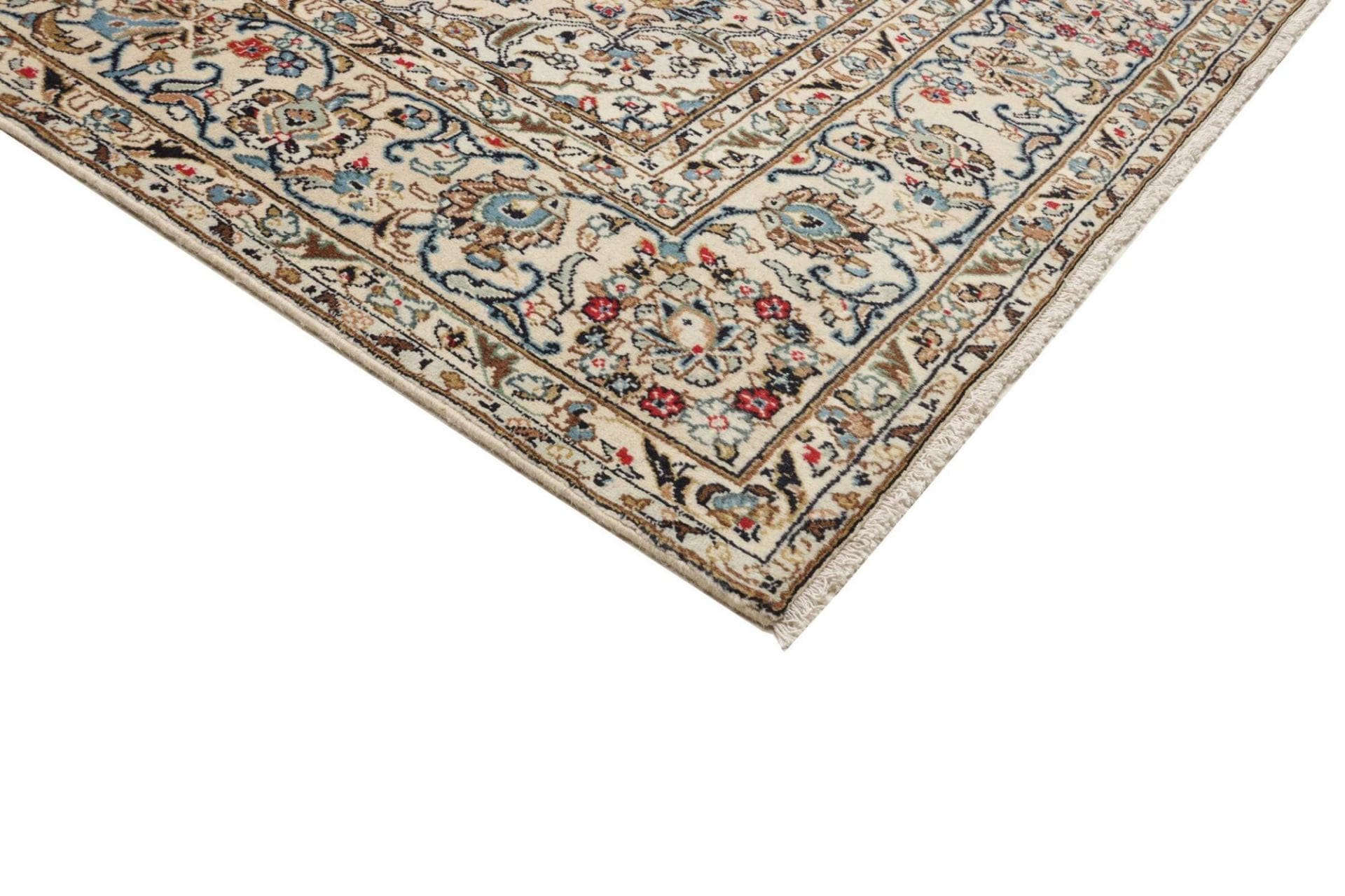 Kashan Perserteppich 196 × 298 cm aus Wolle, handgeknüpft