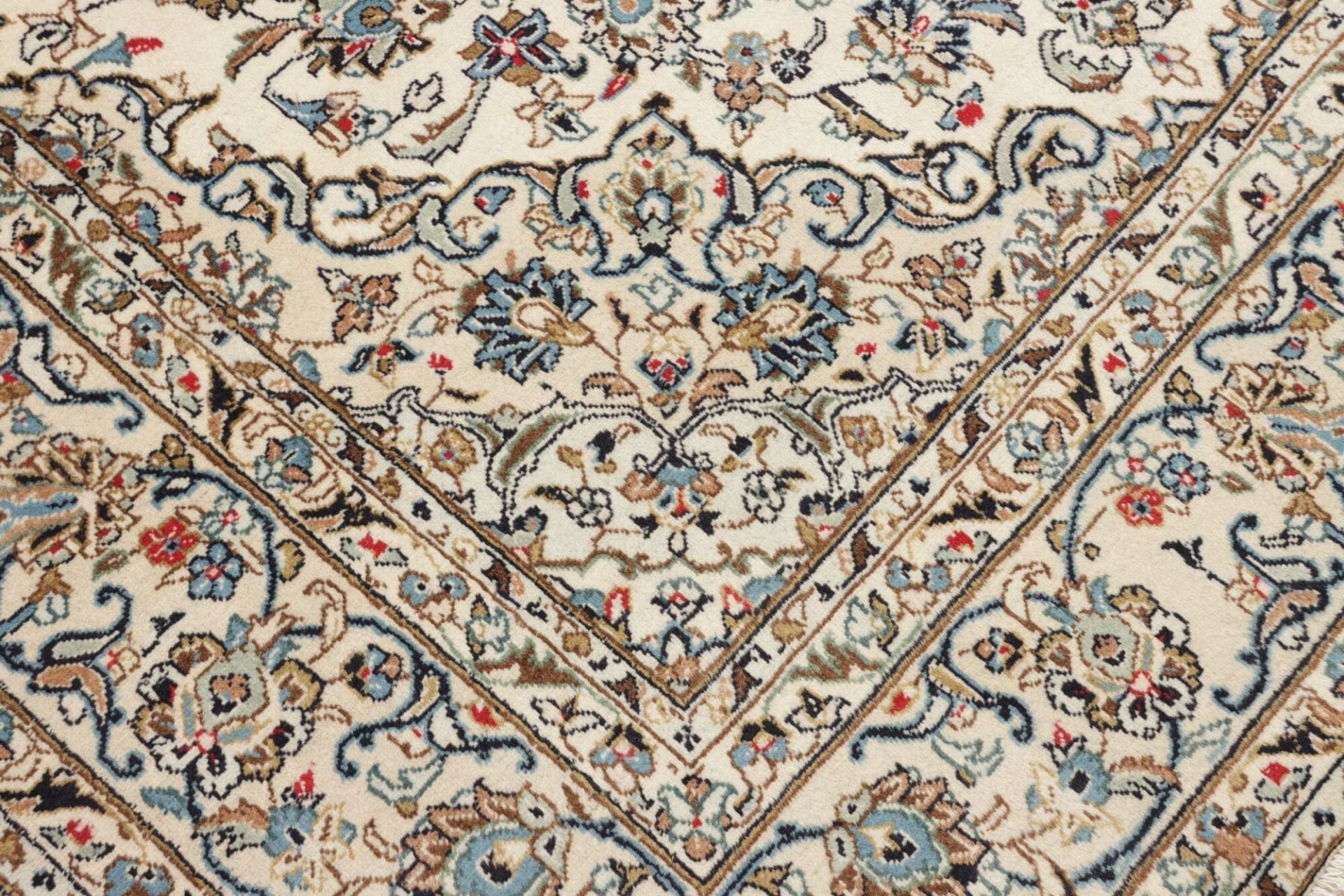 Kashan Perserteppich 196 × 298 cm aus Wolle, handgeknüpft