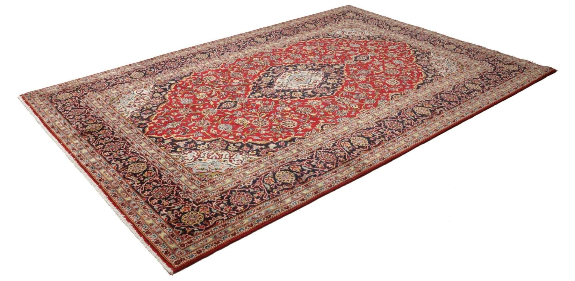 Kashan Perserteppich 206 × 297 cm aus Wolle, handgeknüpft