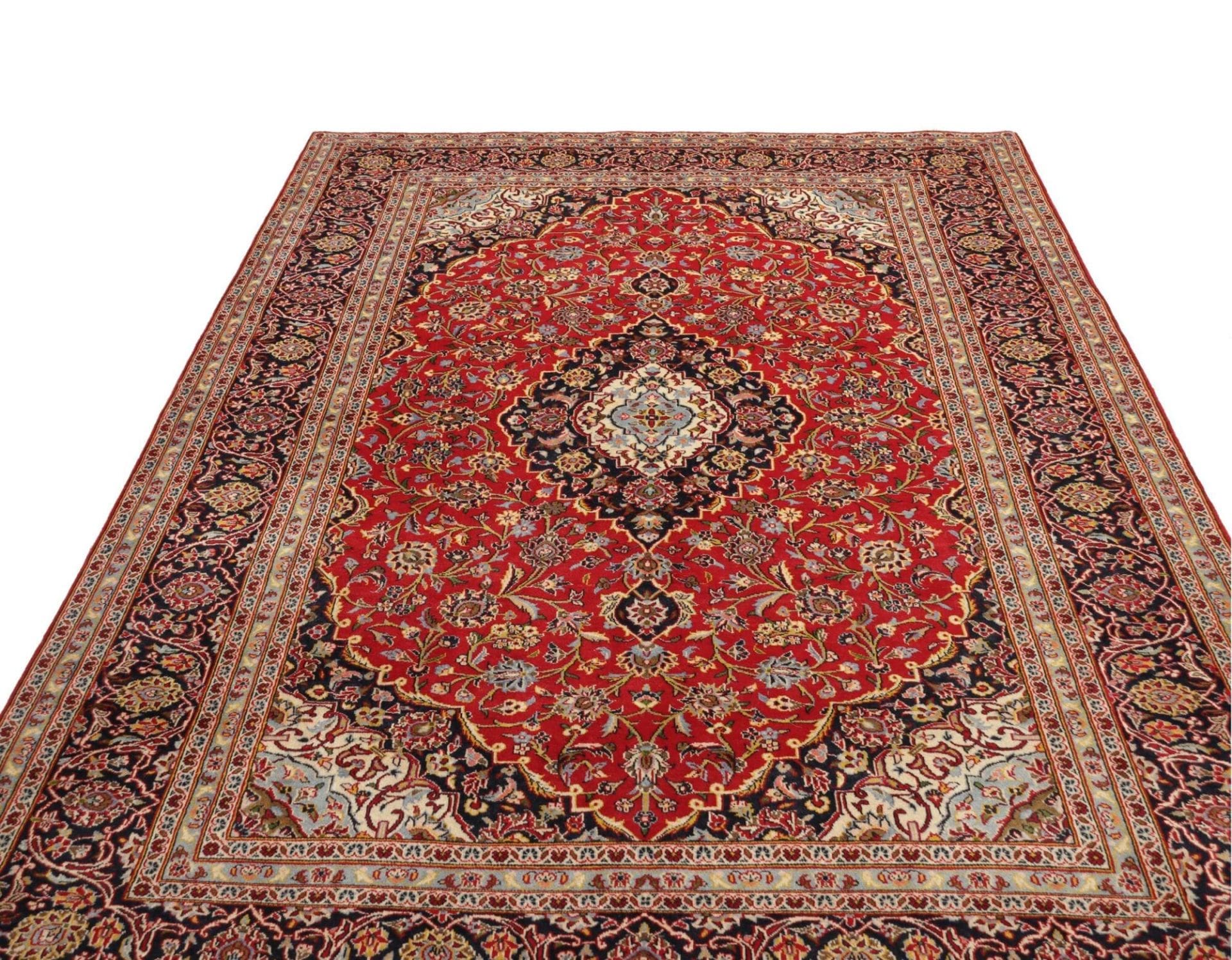 Kashan Perserteppich 206 × 297 cm aus Wolle, handgeknüpft