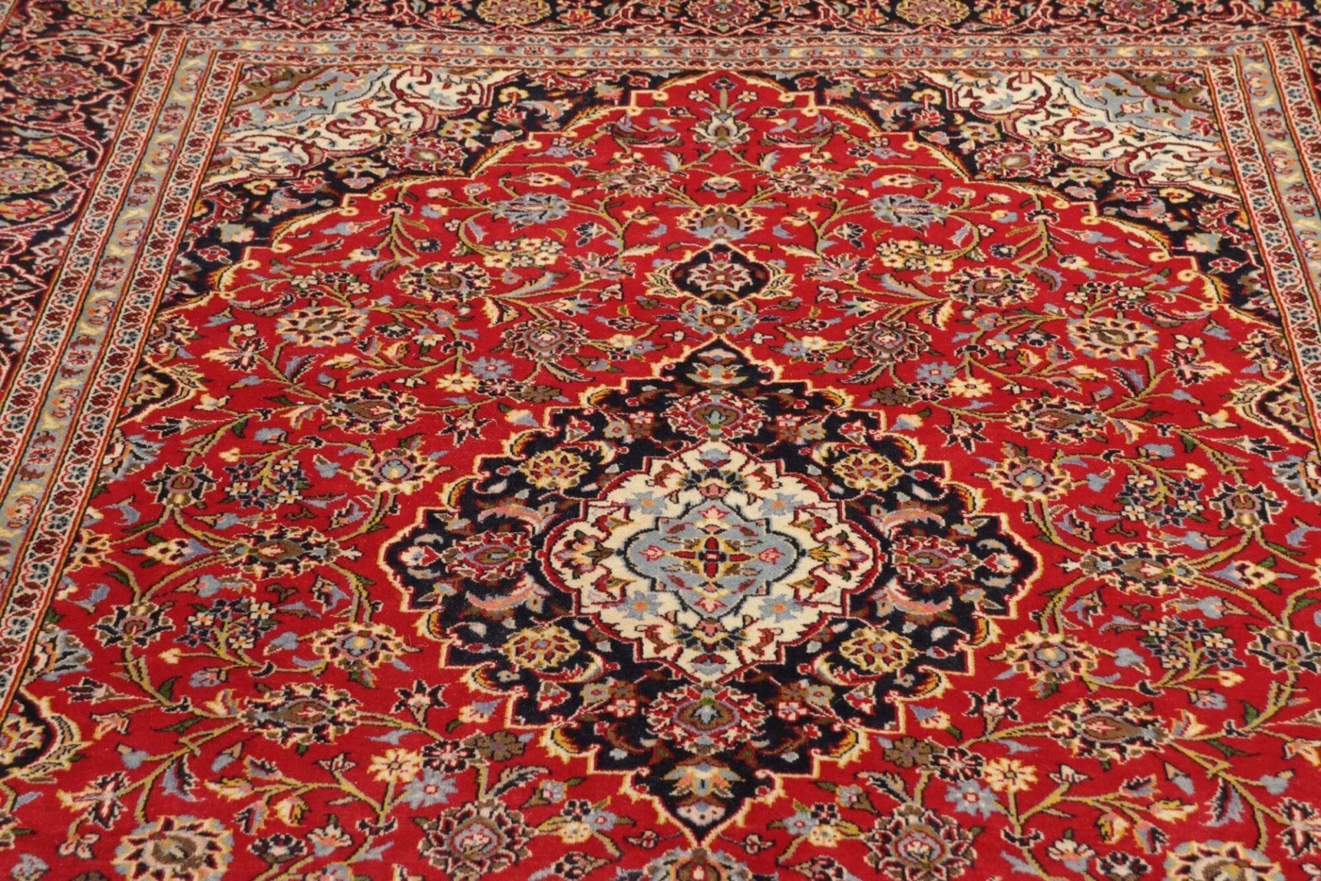 Kashan Perserteppich 206 × 297 cm aus Wolle, handgeknüpft