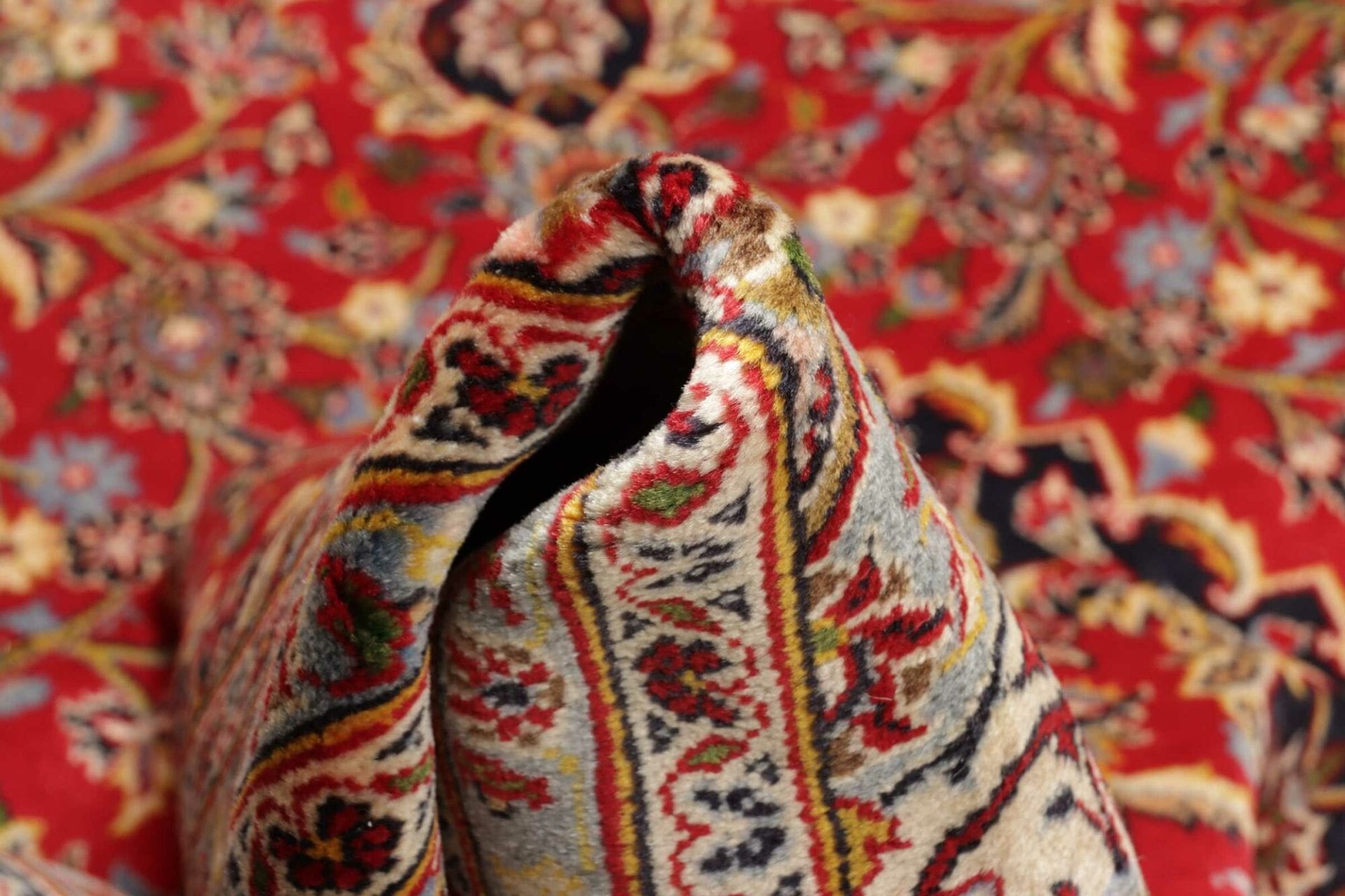 Kashan Perserteppich 206 × 297 cm aus Wolle, handgeknüpft