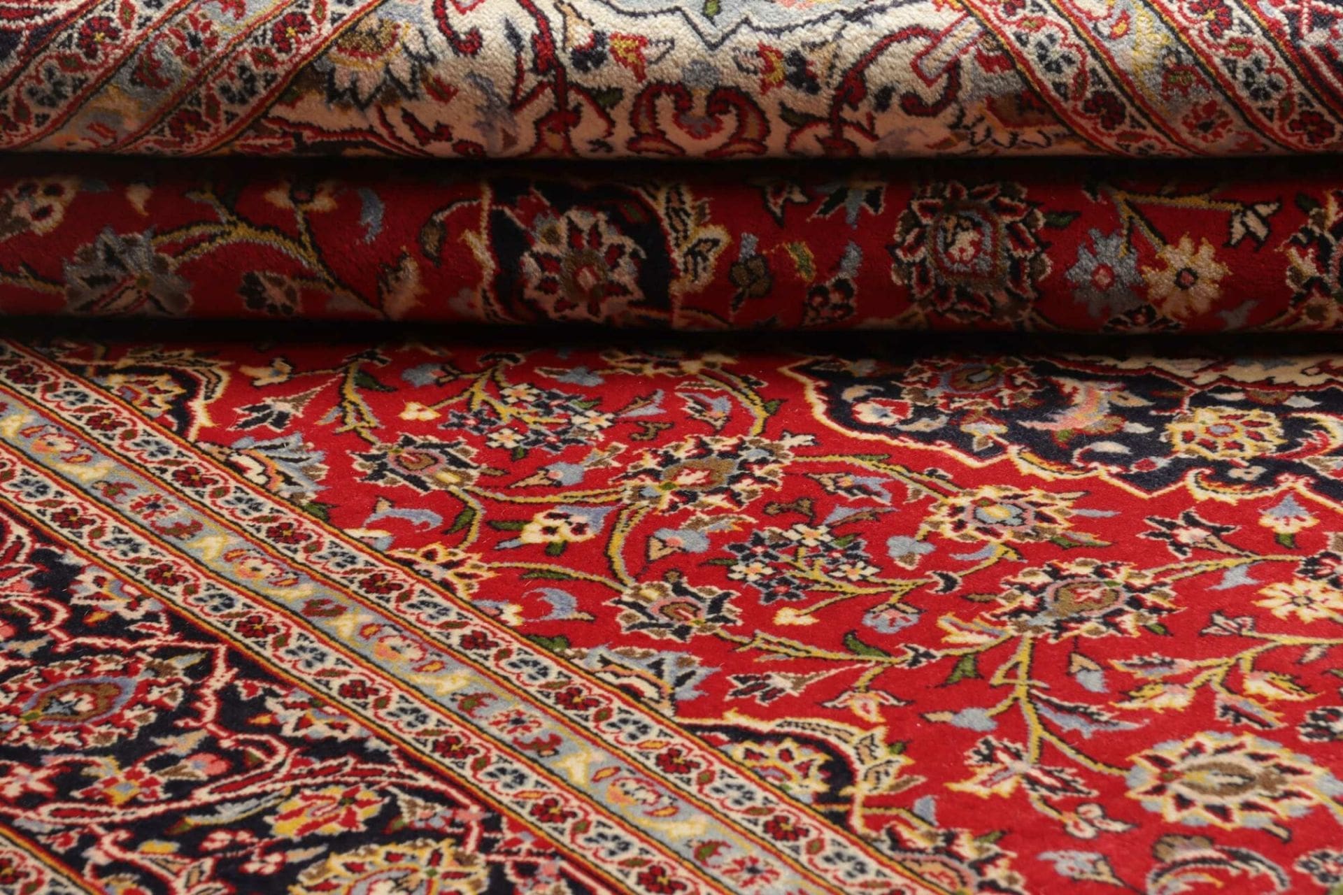 Kashan Perserteppich 206 × 297 cm aus Wolle, handgeknüpft