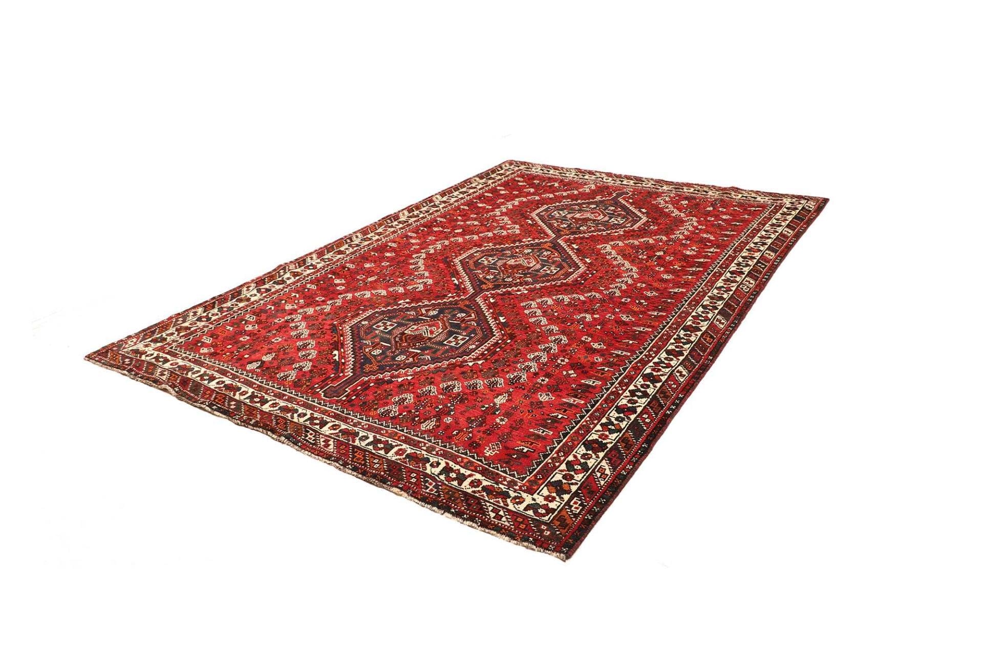 Shiraz Perserteppich 213 × 297 cm aus Wolle, handgeknüpft