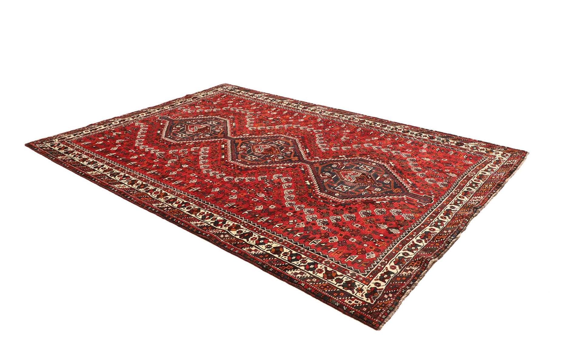 Shiraz Perserteppich 213 × 297 cm aus Wolle, handgeknüpft