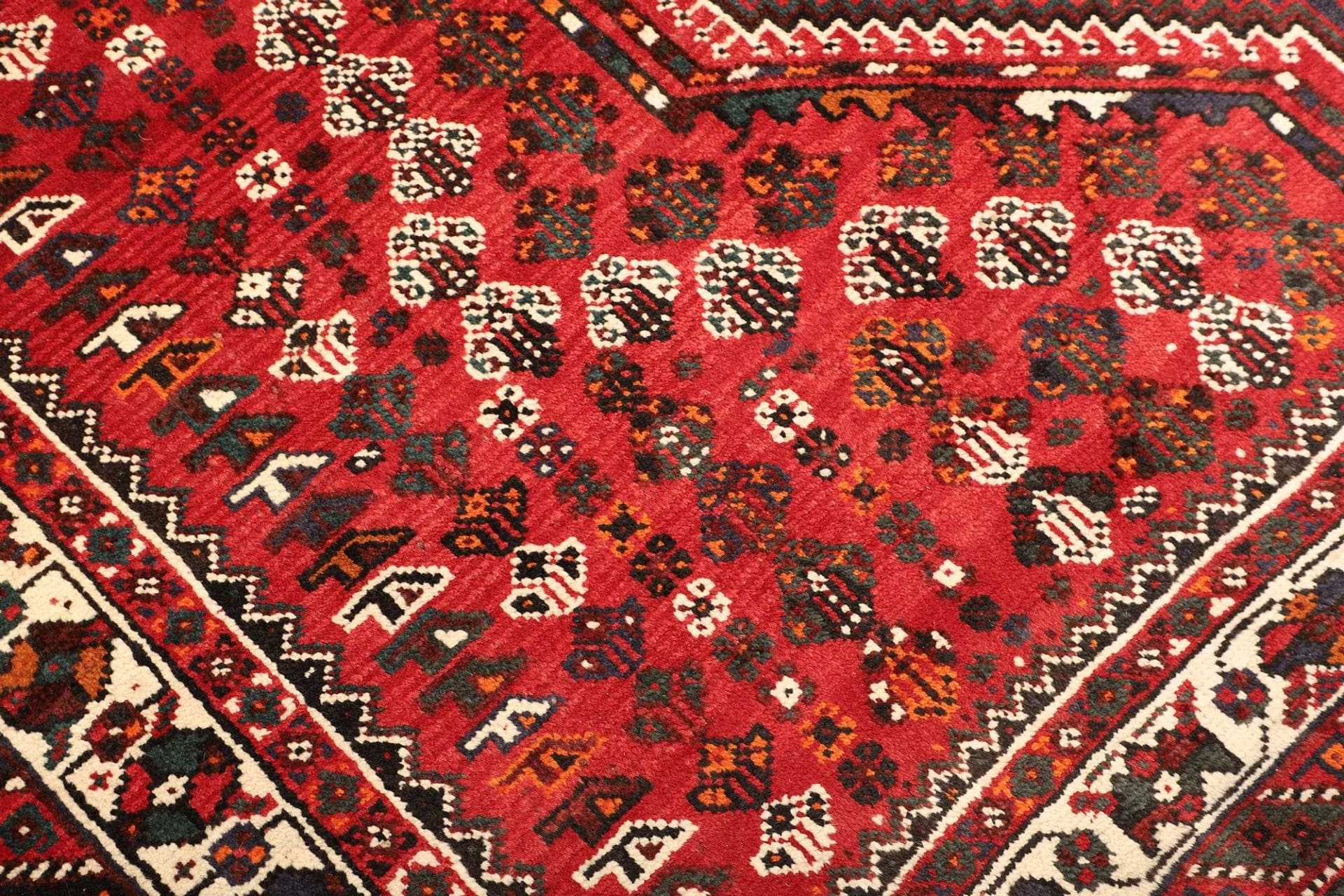 Shiraz Perserteppich 213 × 297 cm aus Wolle, handgeknüpft