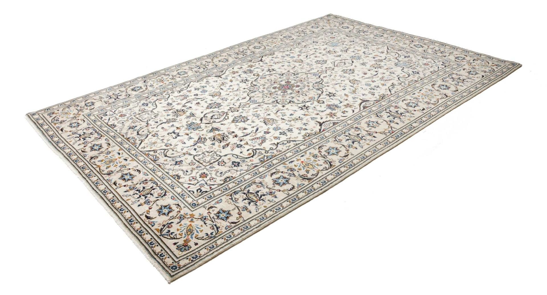 Kashan Perserteppich 200 × 302 cm aus Wolle, handgeknüpft