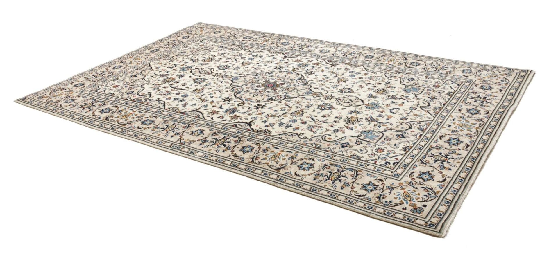 Kashan Perserteppich 200 × 302 cm aus Wolle, handgeknüpft