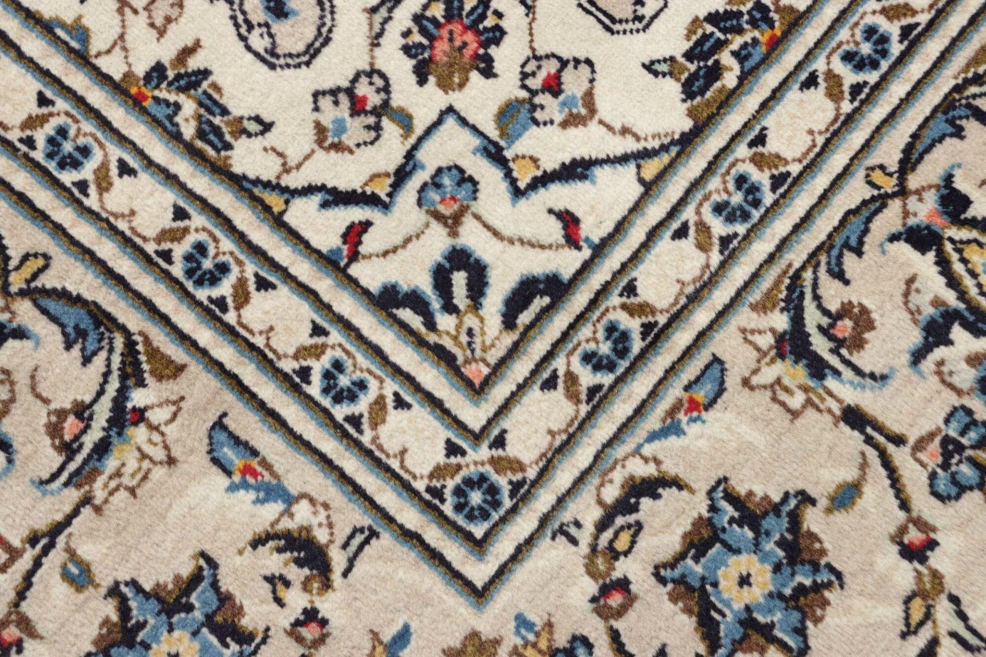 Kashan Perserteppich 200 × 302 cm aus Wolle, handgeknüpft
