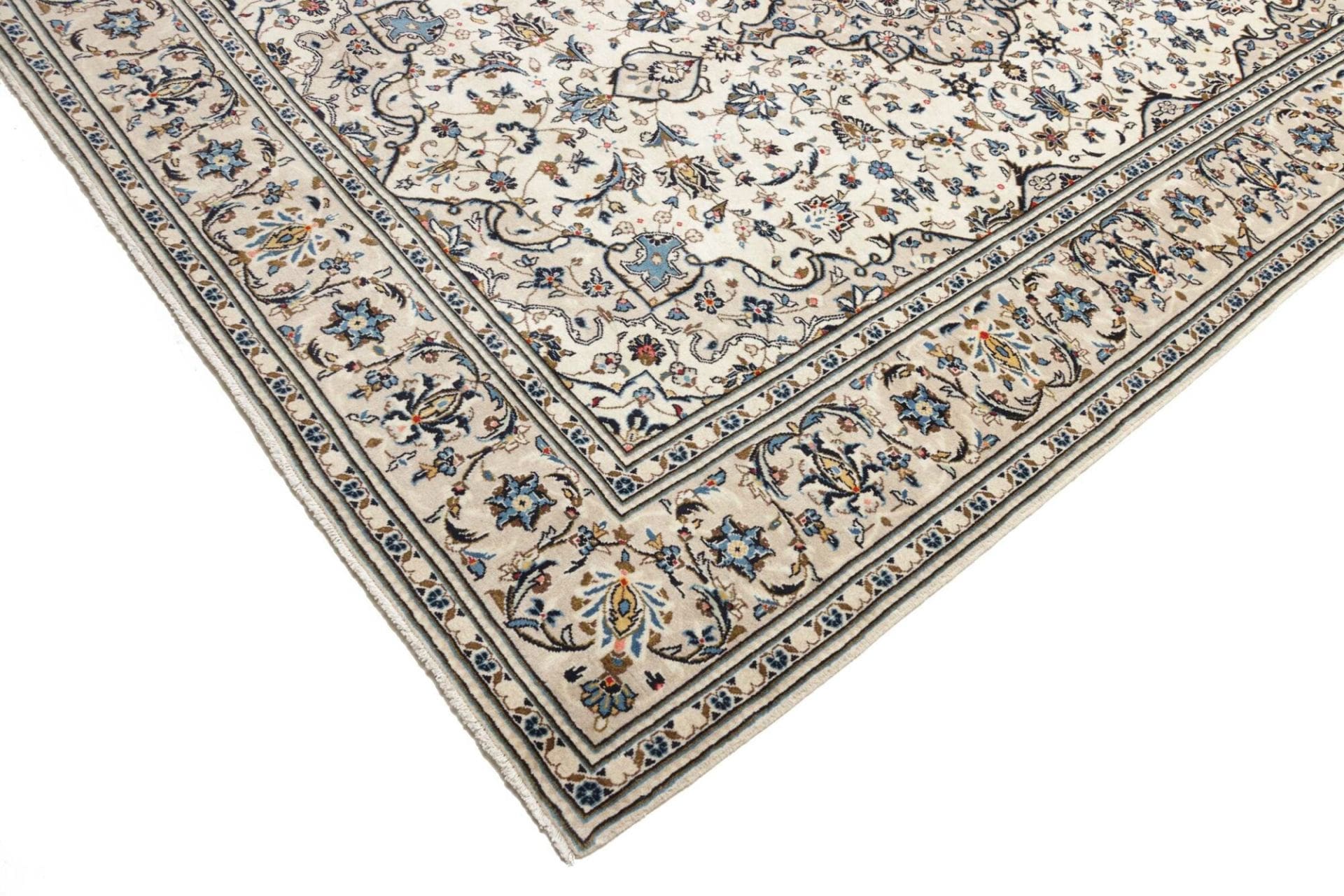 Kashan Perserteppich 200 × 302 cm aus Wolle, handgeknüpft