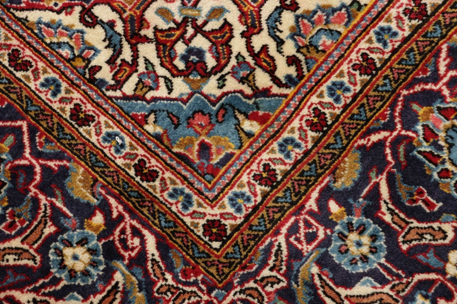 Handgeknüpfter Kashan Perserteppich, 198 × 303 cm, Wolle