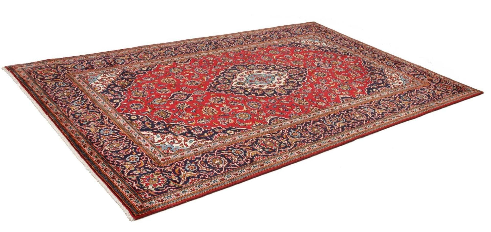 Handgeknüpfter Kashan Perserteppich 201 × 310 cm