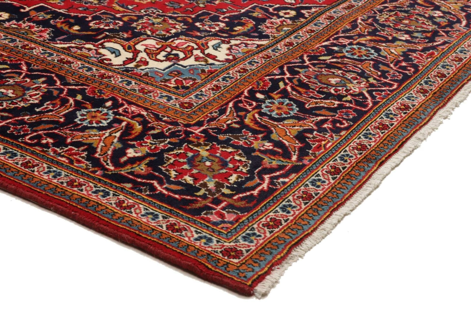 Handgeknüpfter Kashan Perserteppich 201 × 310 cm