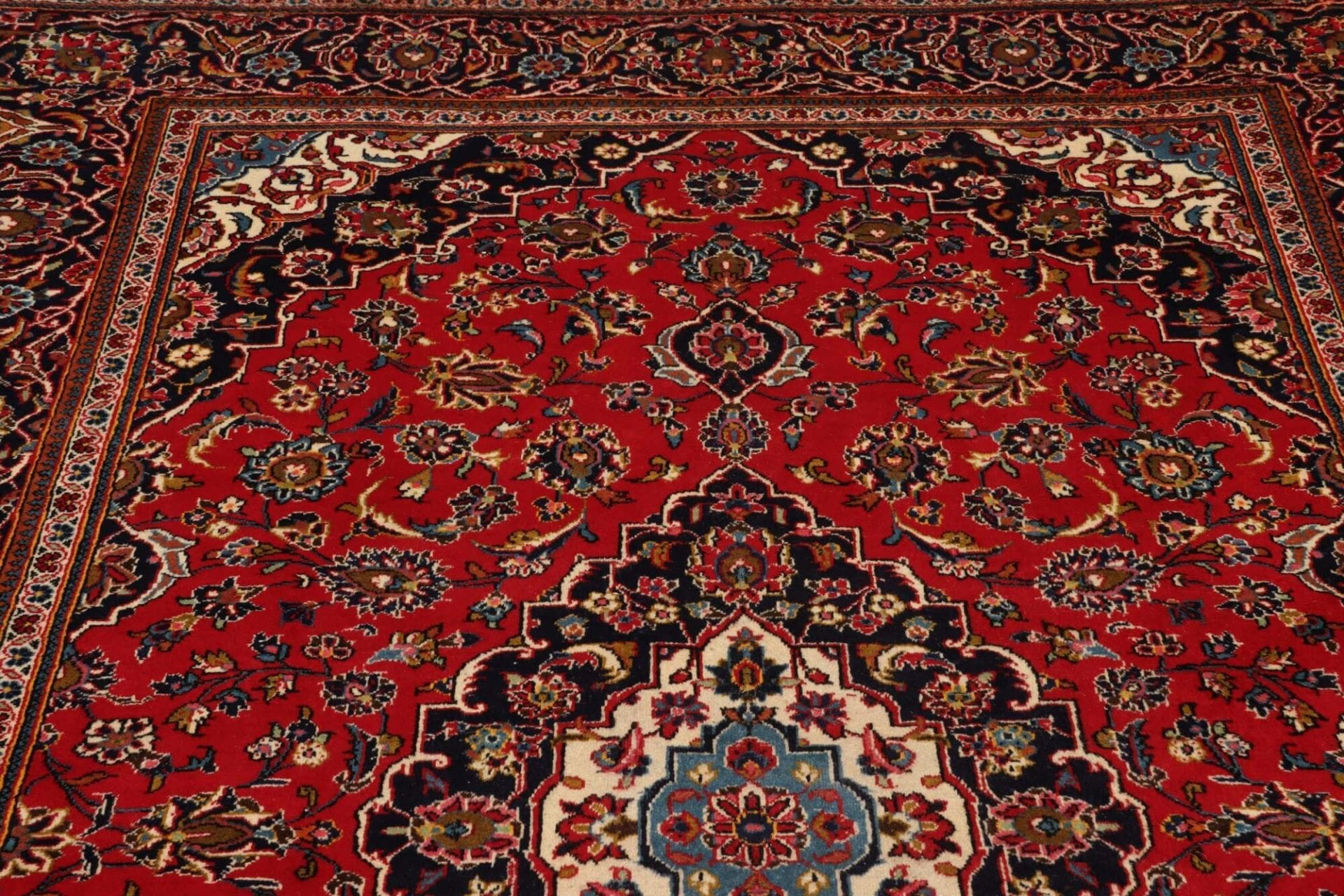 Handgeknüpfter Kashan Perserteppich 201 × 310 cm