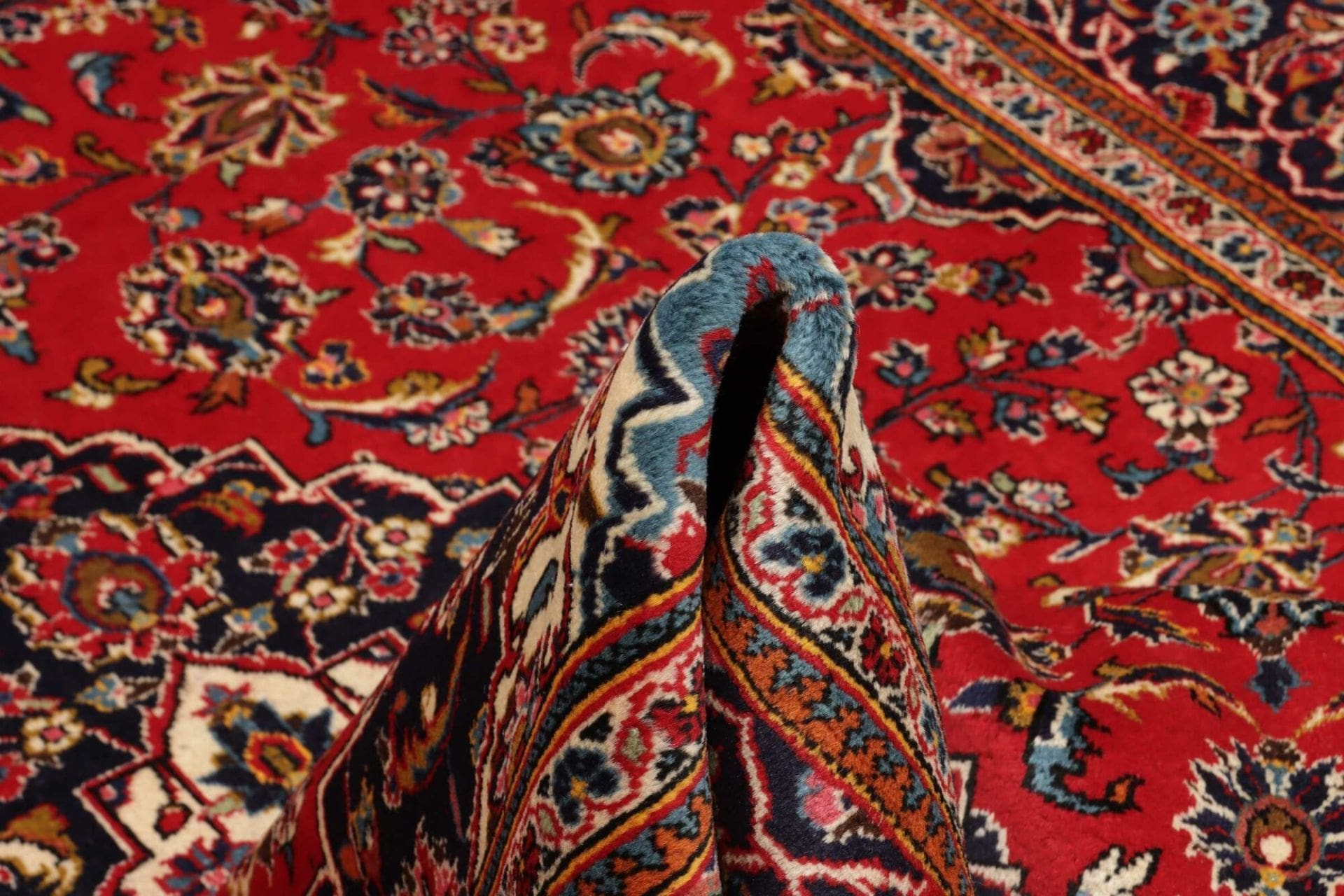 Handgeknüpfter Kashan Perserteppich 201 × 310 cm
