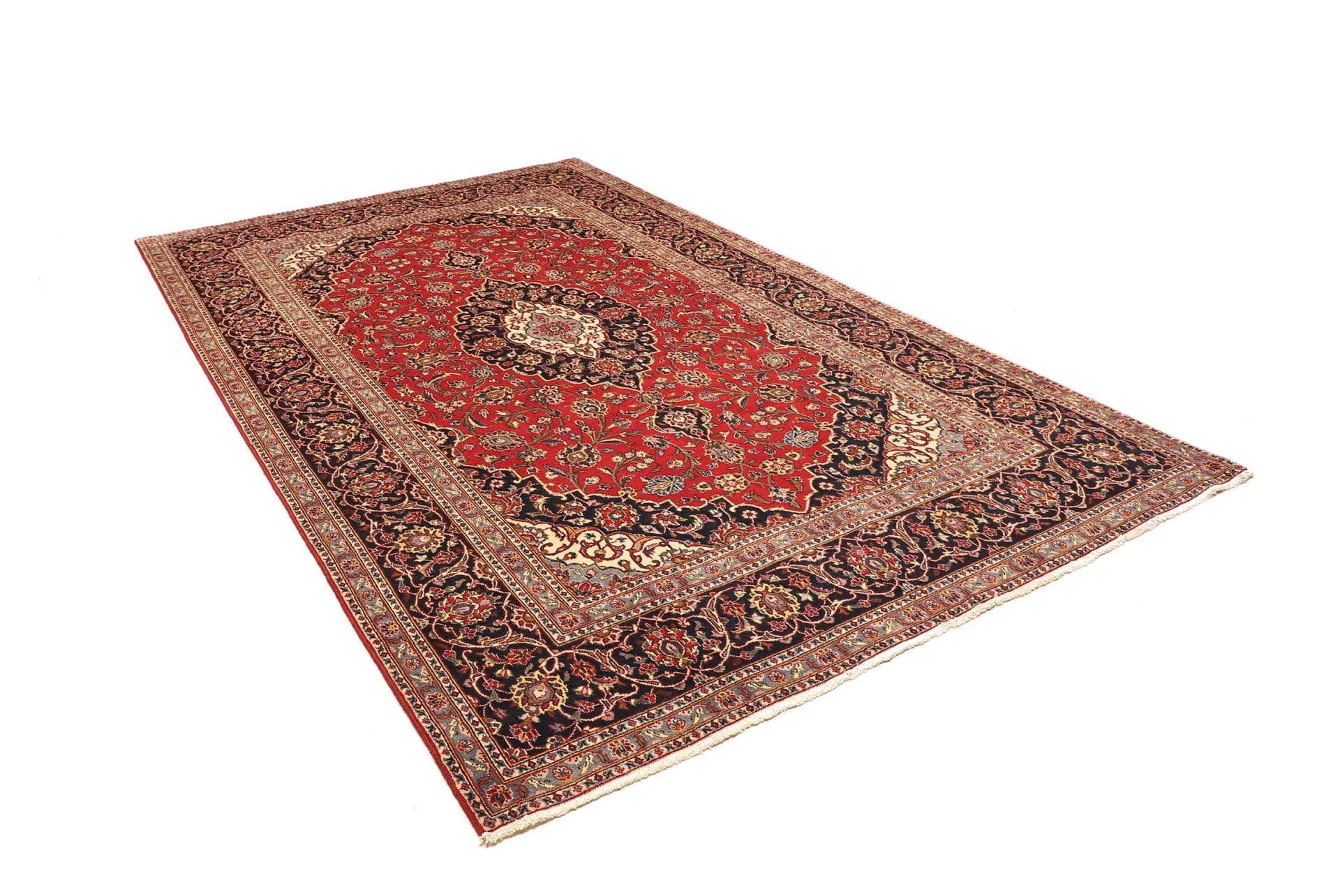 Handgeknüpfter Kashan Perserteppich 201 × 300 cm