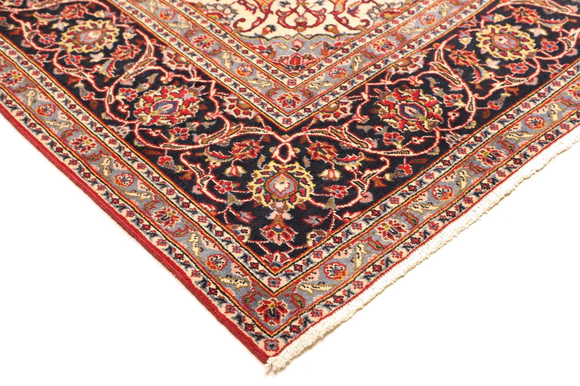 Handgeknüpfter Kashan Perserteppich 201 × 300 cm