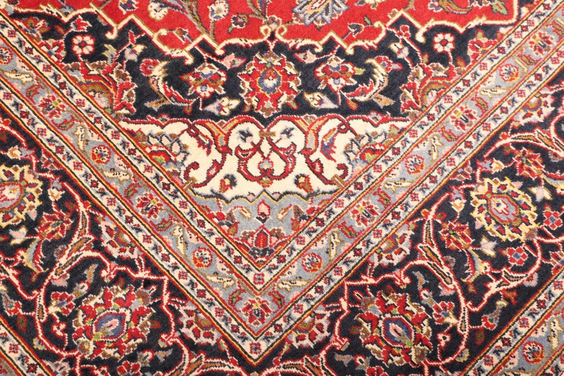 Handgeknüpfter Kashan Perserteppich 201 × 300 cm