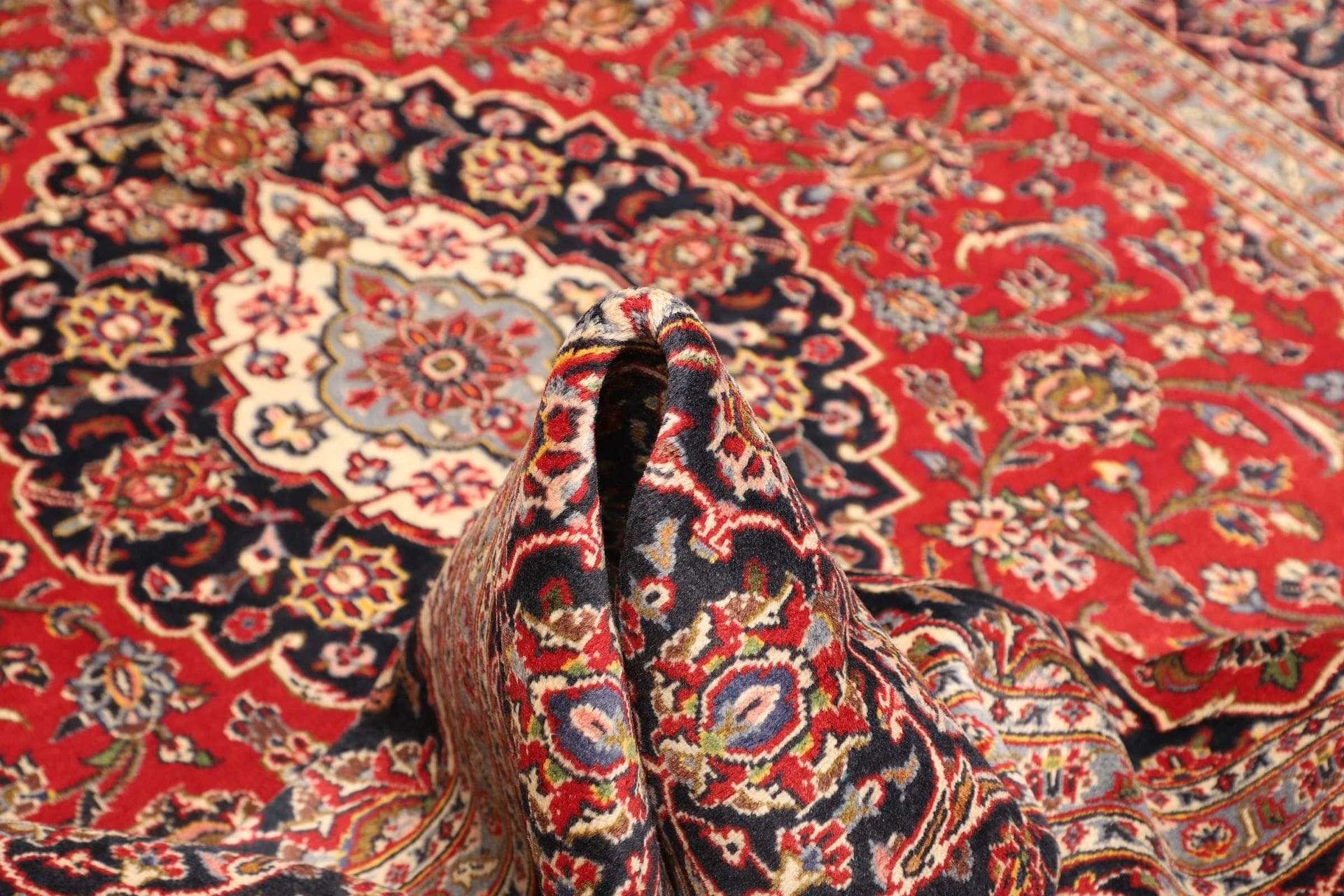 Handgeknüpfter Kashan Perserteppich 201 × 300 cm