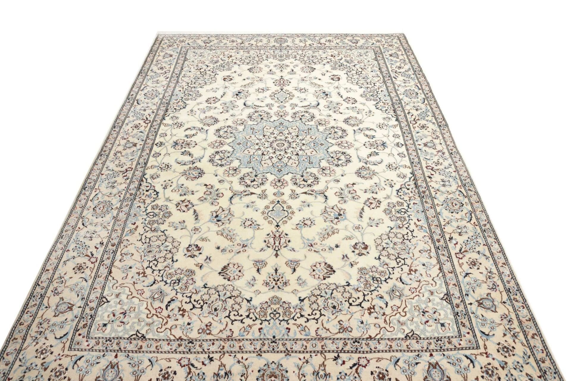 Handgeknüpfter Nain Perserteppich, 203 × 312 cm, Wolle