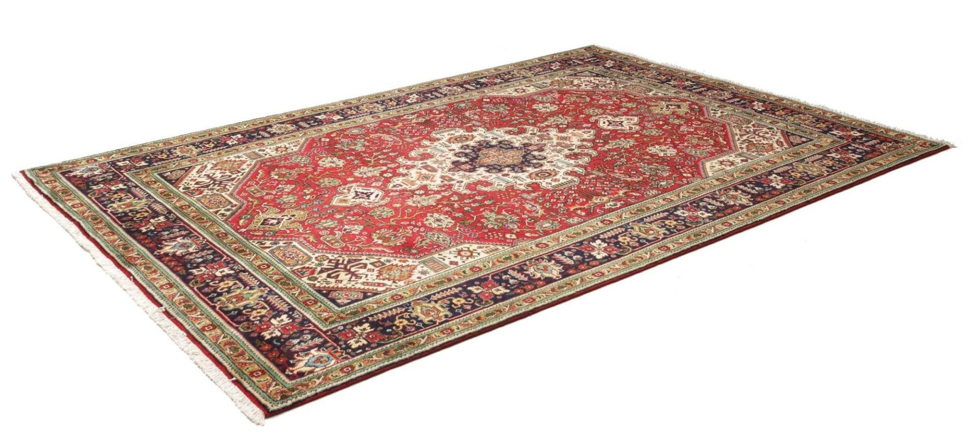 Handgeknüpfter Täbriz Perserteppich 203 × 296 cm