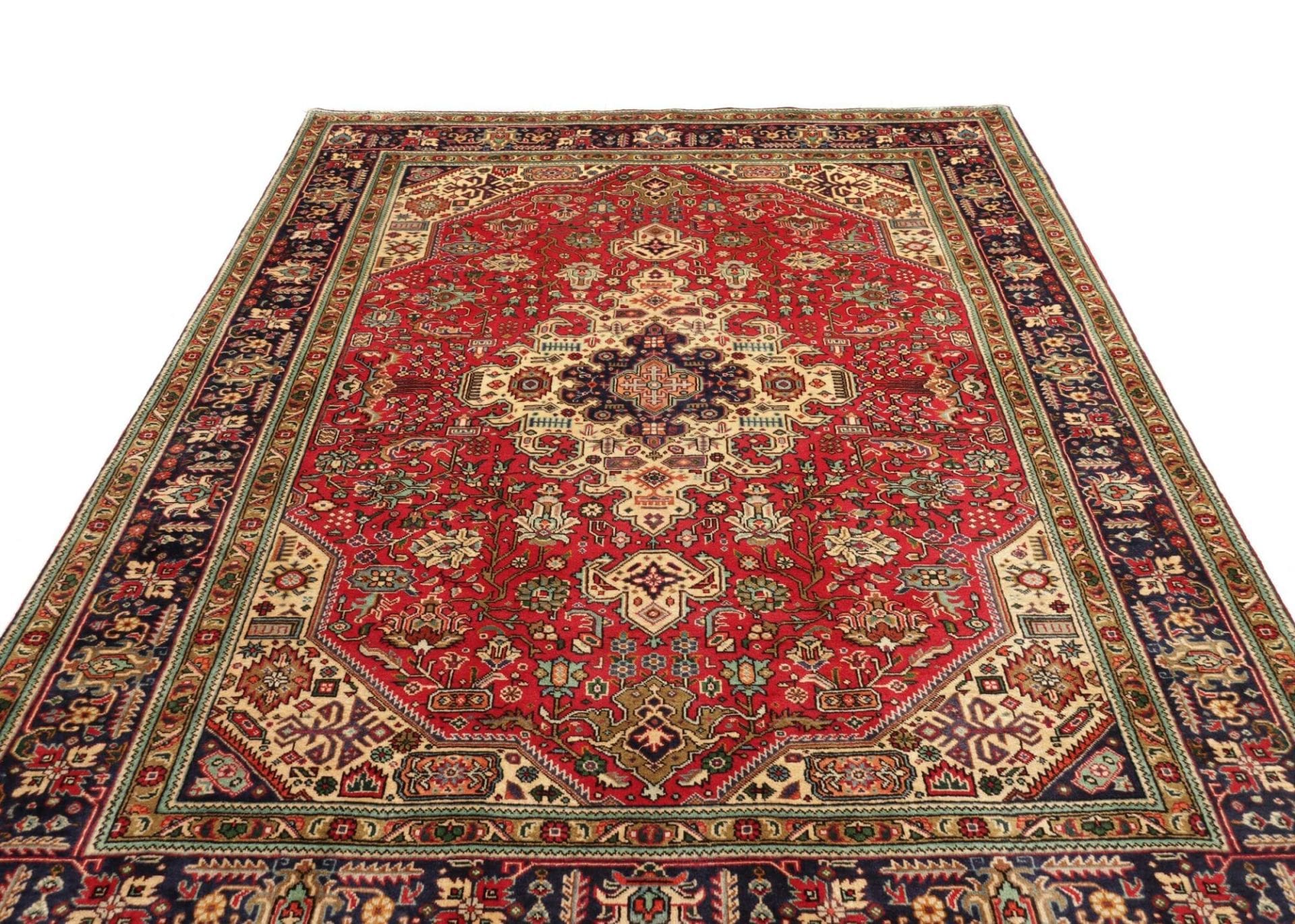 Handgeknüpfter Täbriz Perserteppich 203 × 296 cm