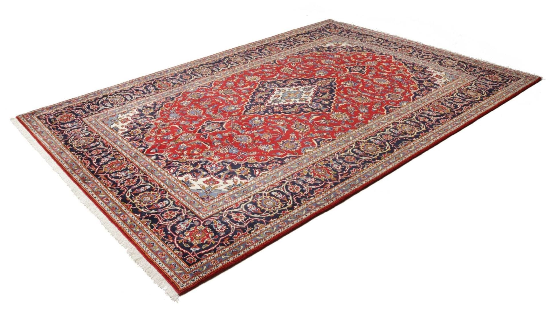 Kashan Perserteppich aus Iran, 206 × 293 cm