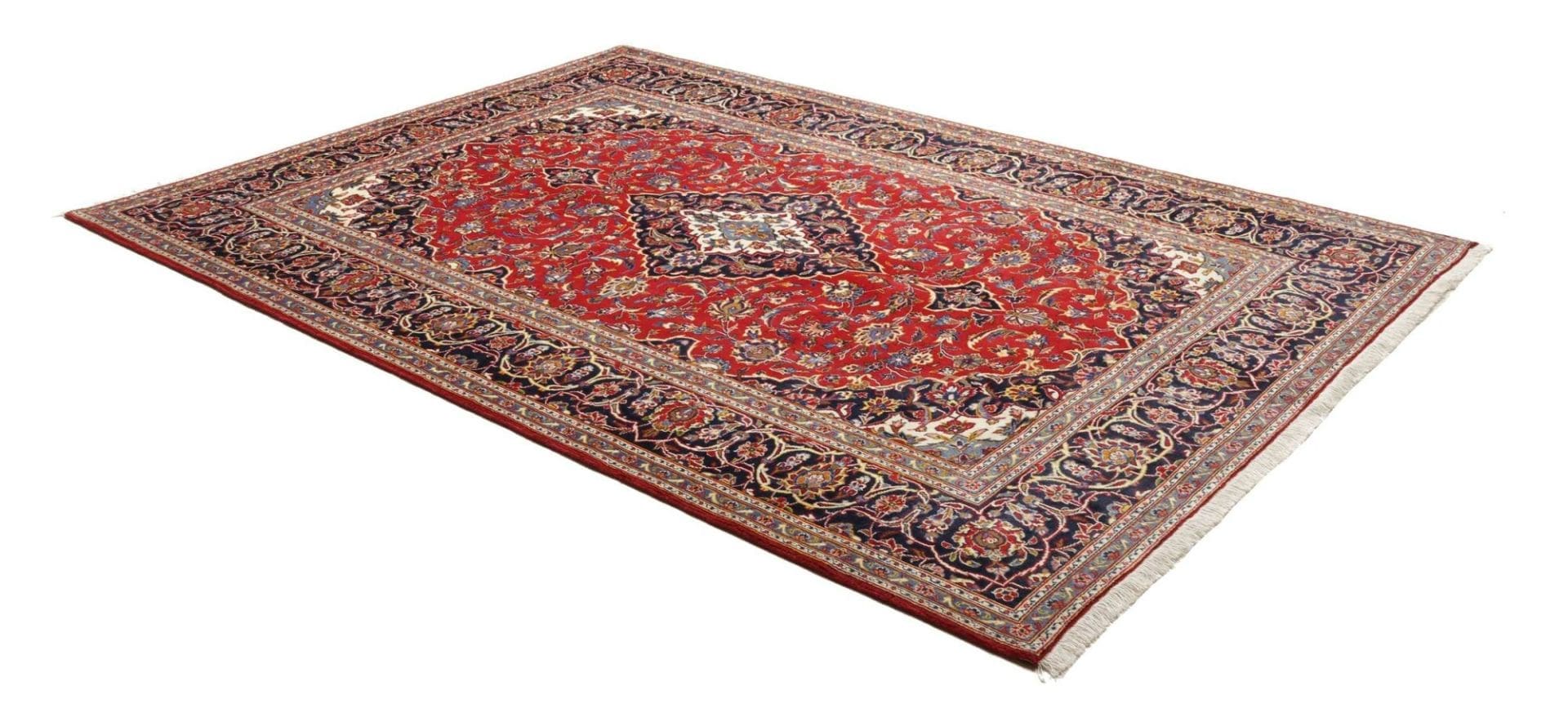 Kashan Perserteppich aus Iran, 206 × 293 cm
