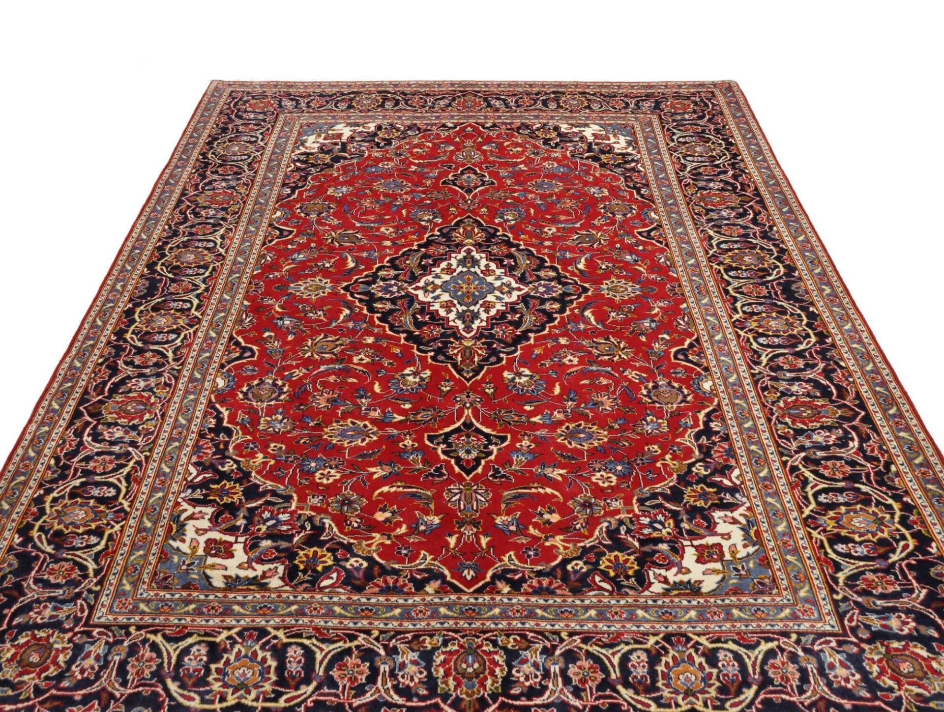 Kashan Perserteppich aus Iran, 206 × 293 cm