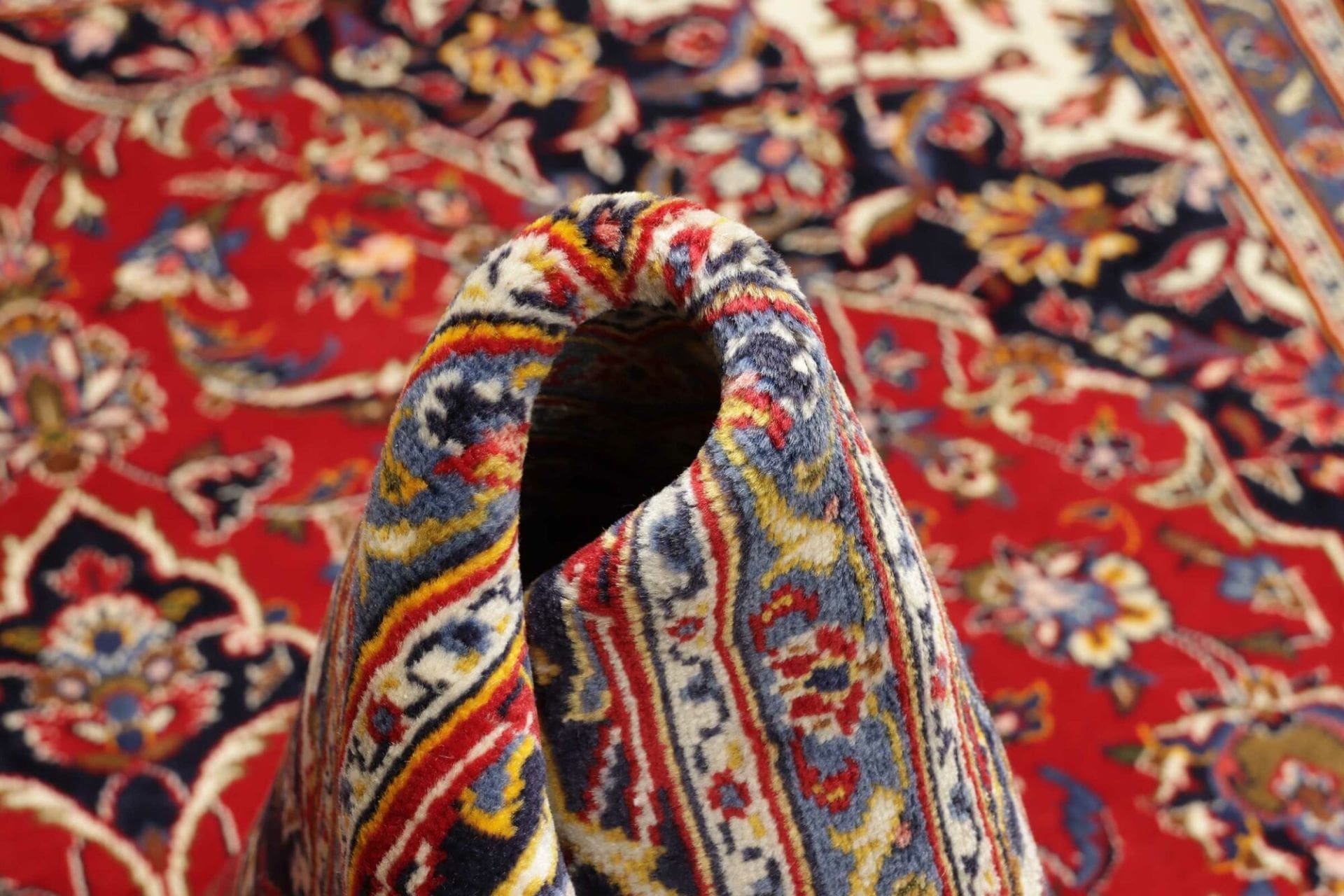 Kashan Perserteppich aus Iran, 206 × 293 cm