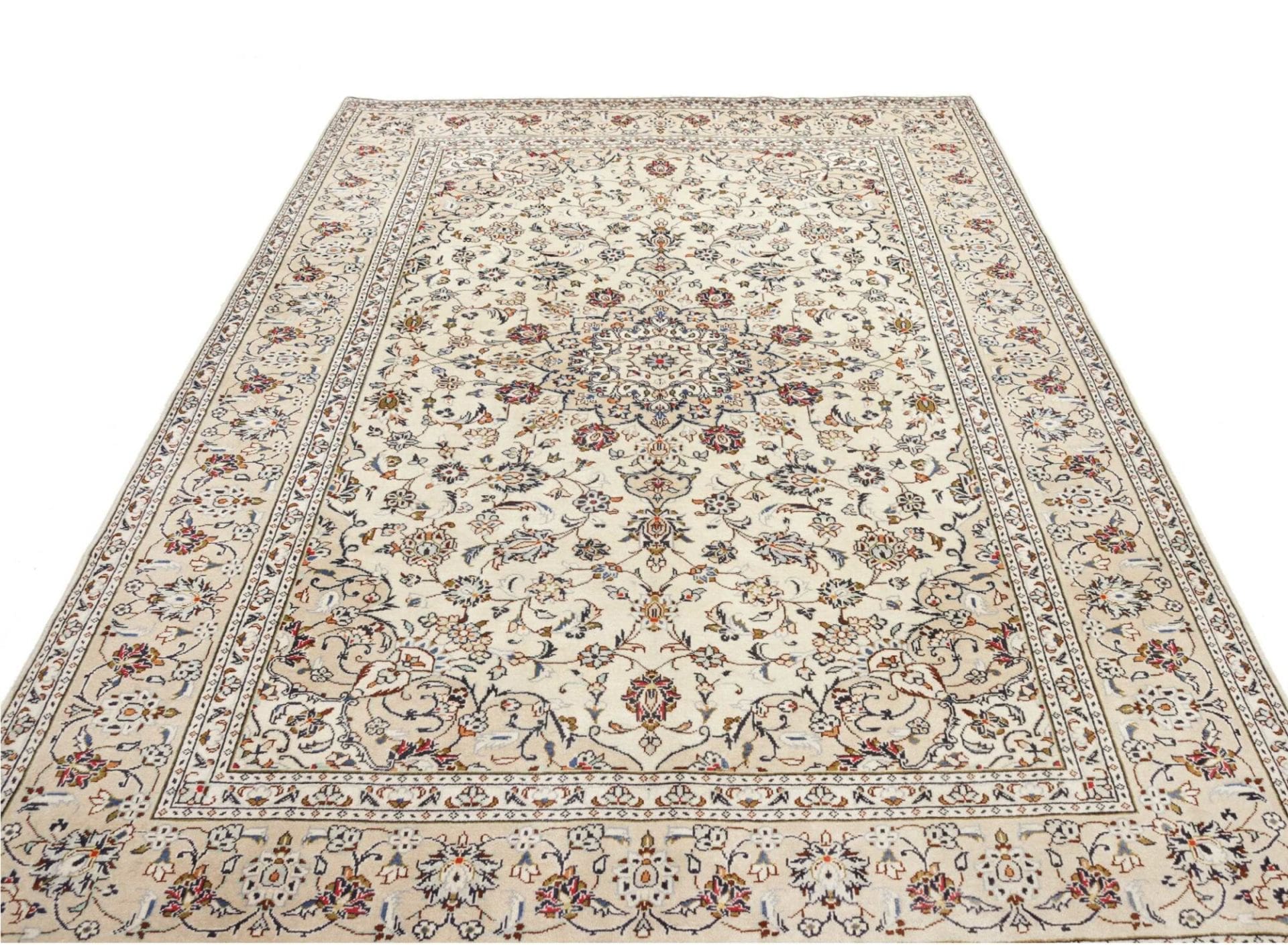 Kashan Perserteppich 203 × 300 cm aus Wolle, handgeknüpft