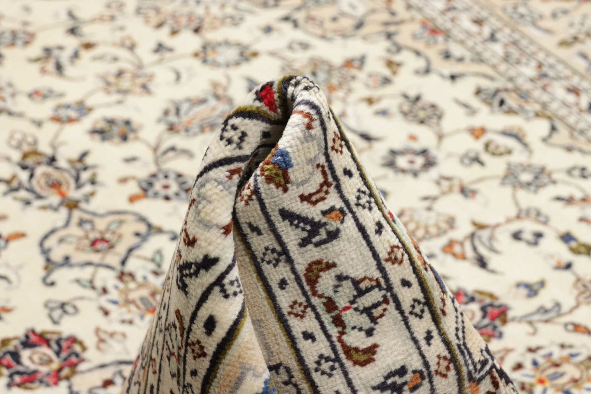 Kashan Perserteppich 203 × 300 cm aus Wolle, handgeknüpft
