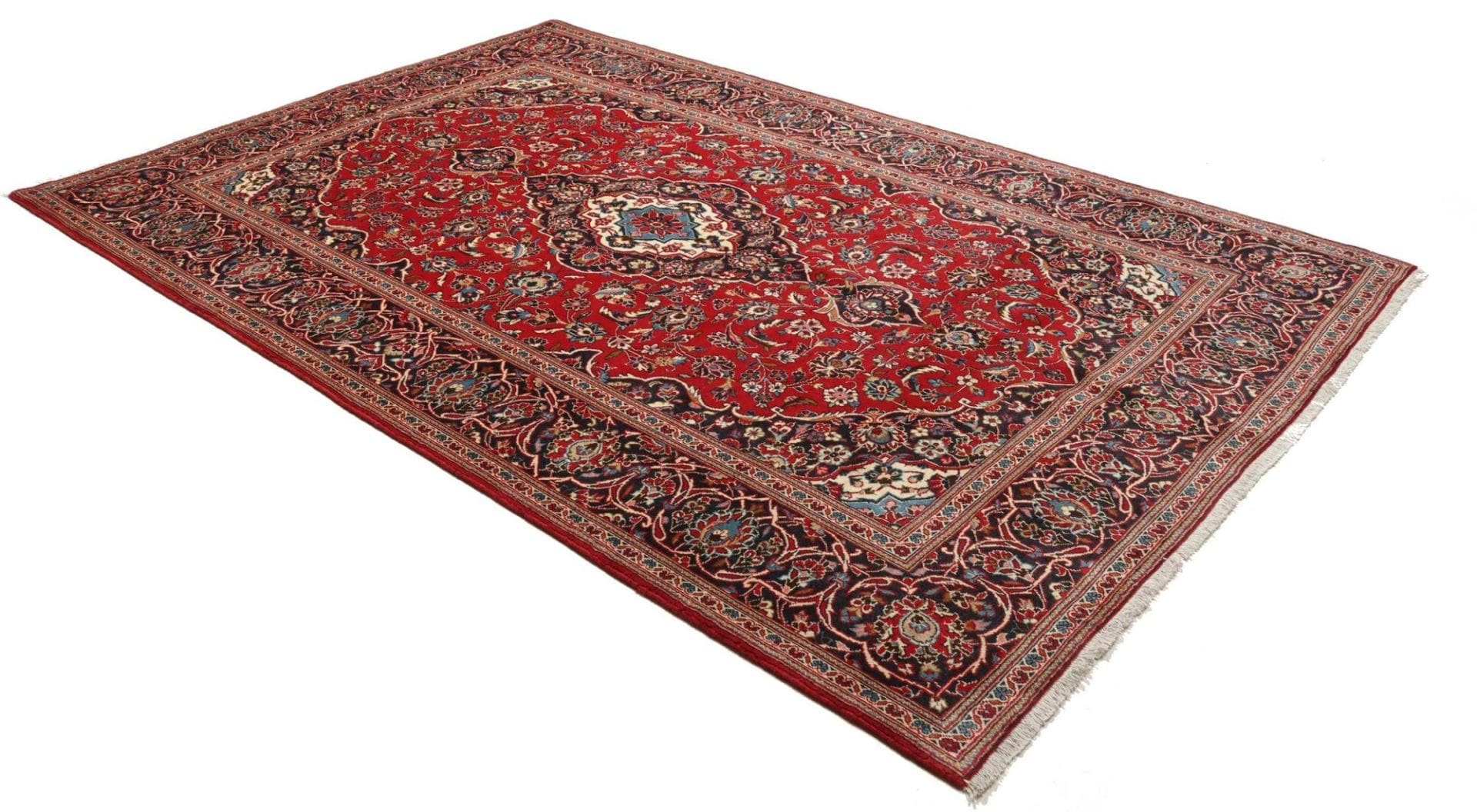 Kashan Perserteppich aus Iran, 199 × 303 cm