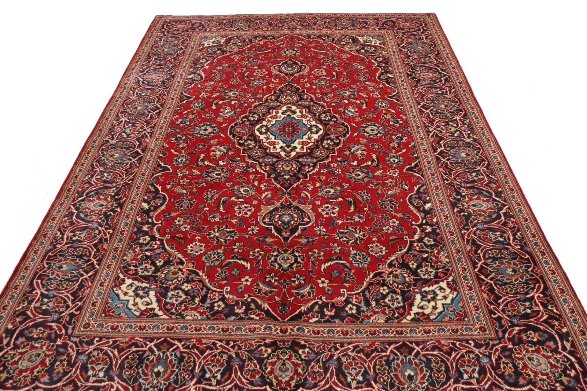 Kashan Perserteppich aus Iran, 199 × 303 cm