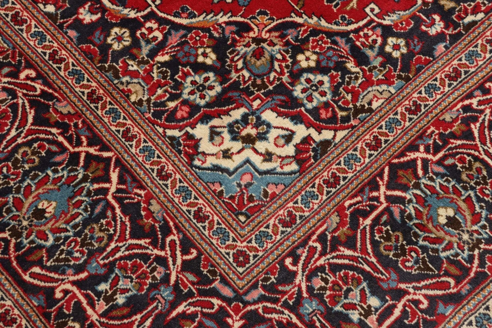 Kashan Perserteppich aus Iran, 199 × 303 cm