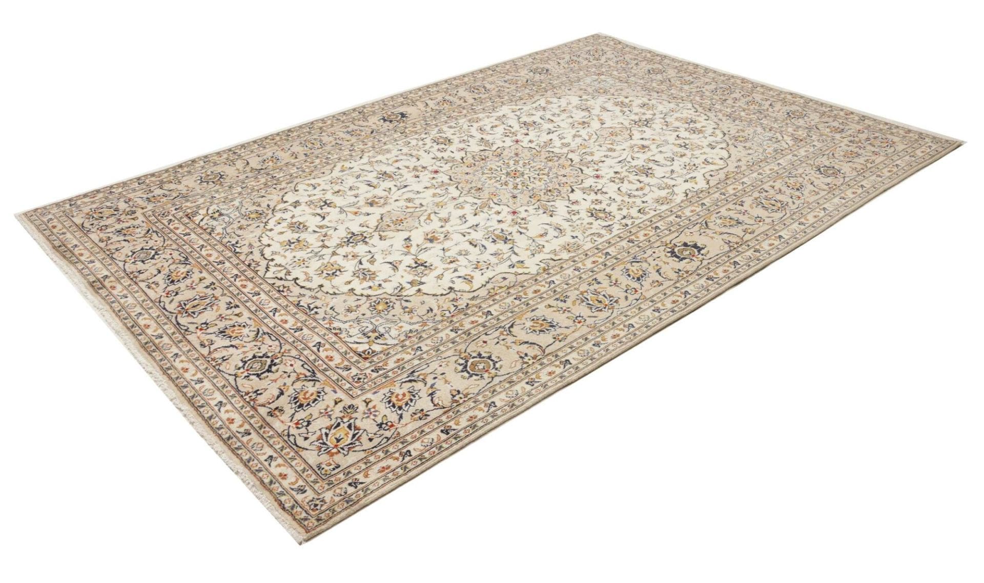 Kashan Perserteppich 198 × 290 cm aus Wolle, handgeknüpft