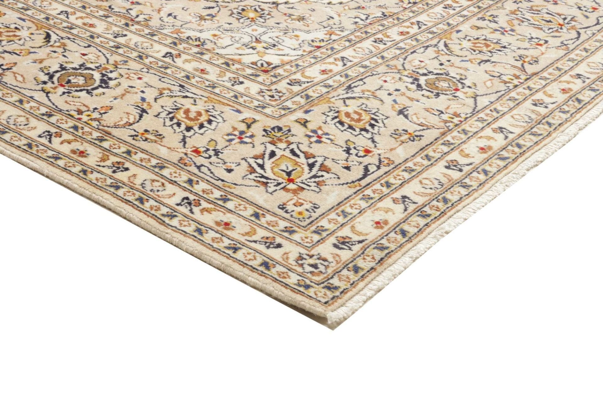 Kashan Perserteppich 198 × 290 cm aus Wolle, handgeknüpft